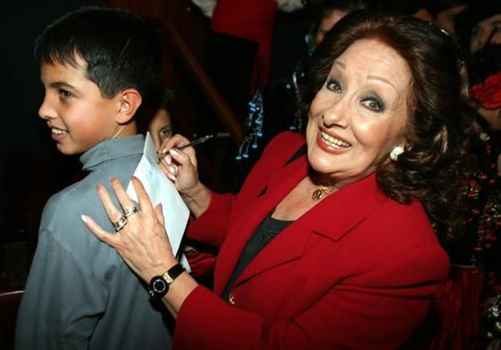 Las imágenes de La actriz de la canción