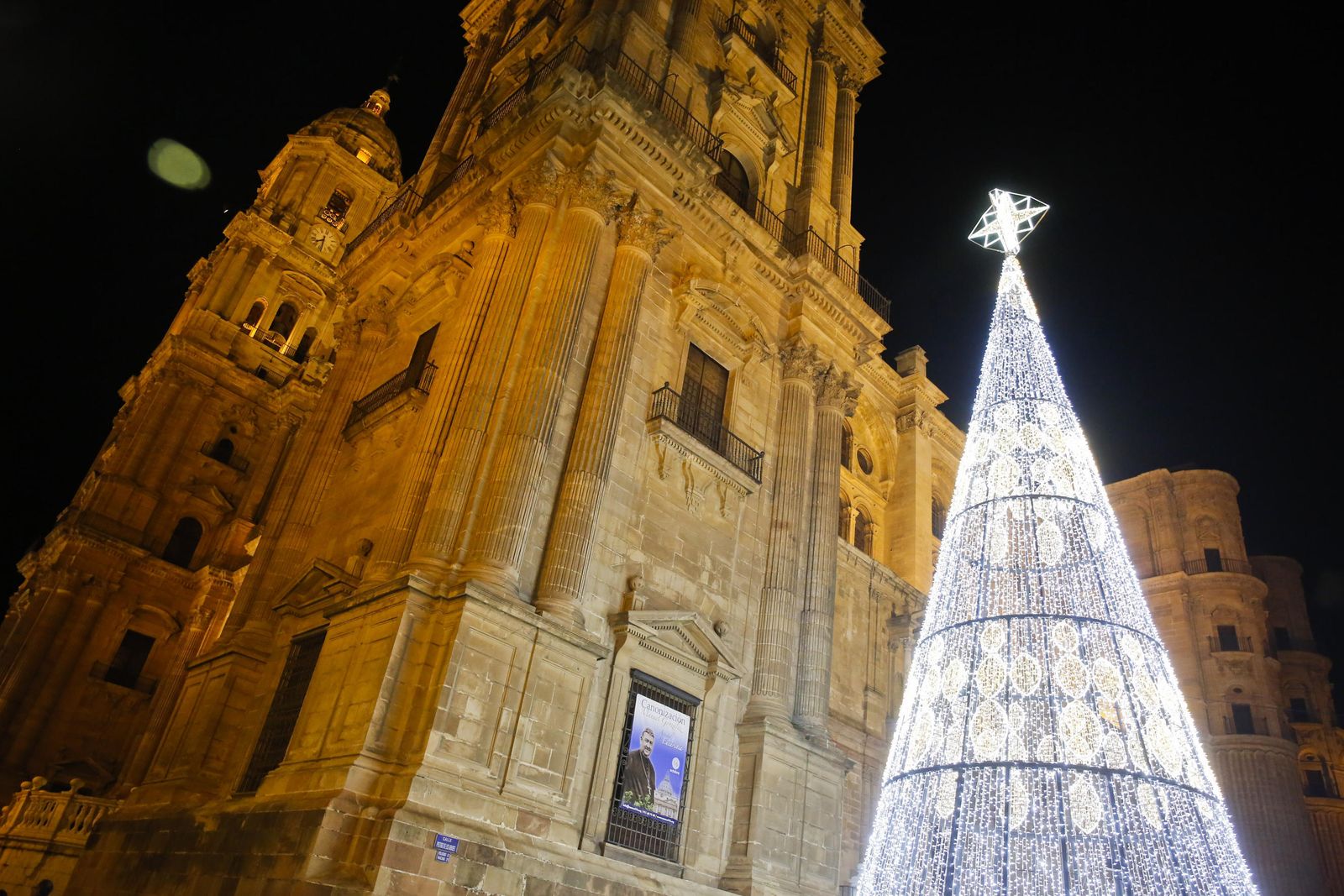 Encendido del alumbrado de Navidad en Málaga