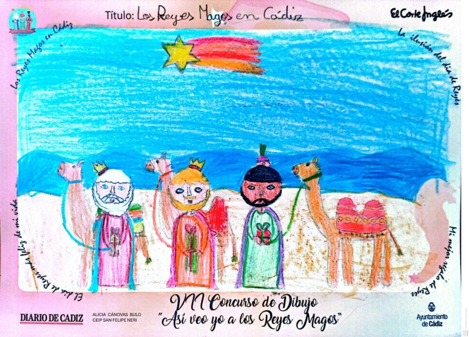Los dibujos finalistas del concurso 'Así veo yo a los Reyes Magos'