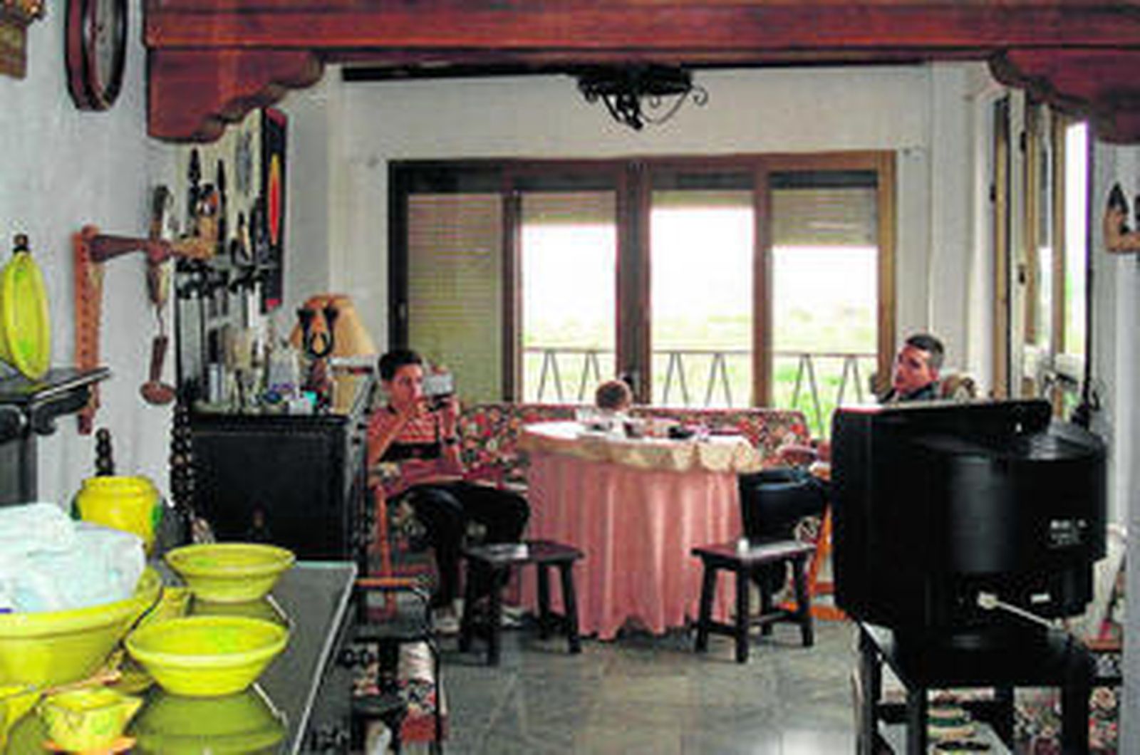 Interior de un alojamiento rural.