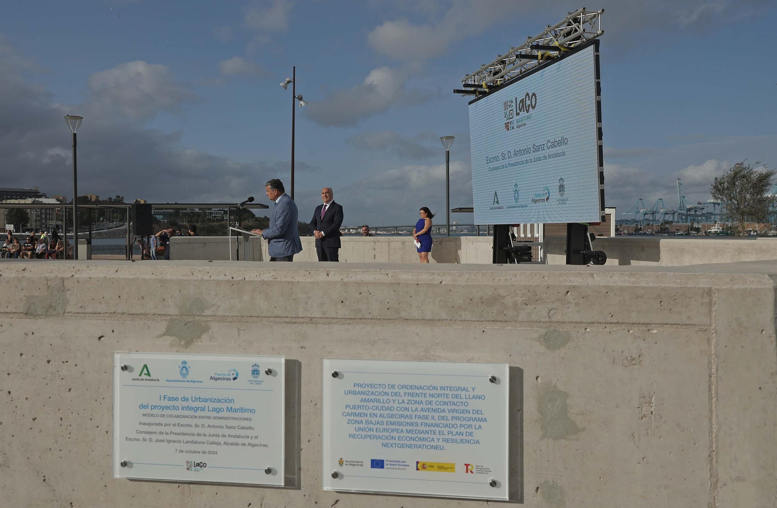 La inauguración de la I Fase del Lago Marítimo de Algeciras, en imágenes