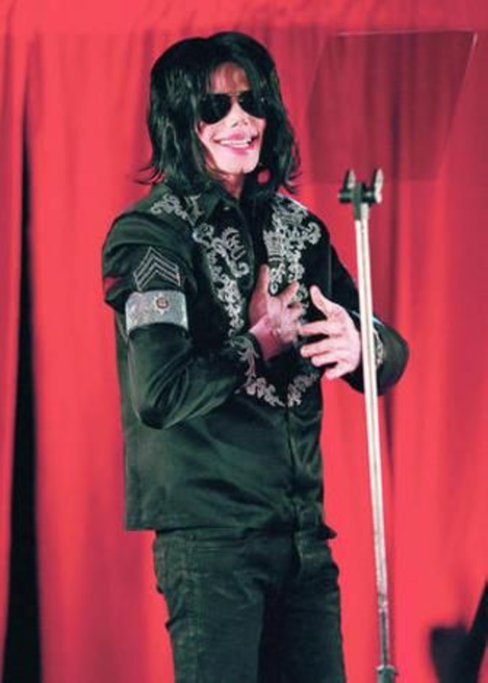 Michael Jackson, en marxo, en una de sus última apariciones.