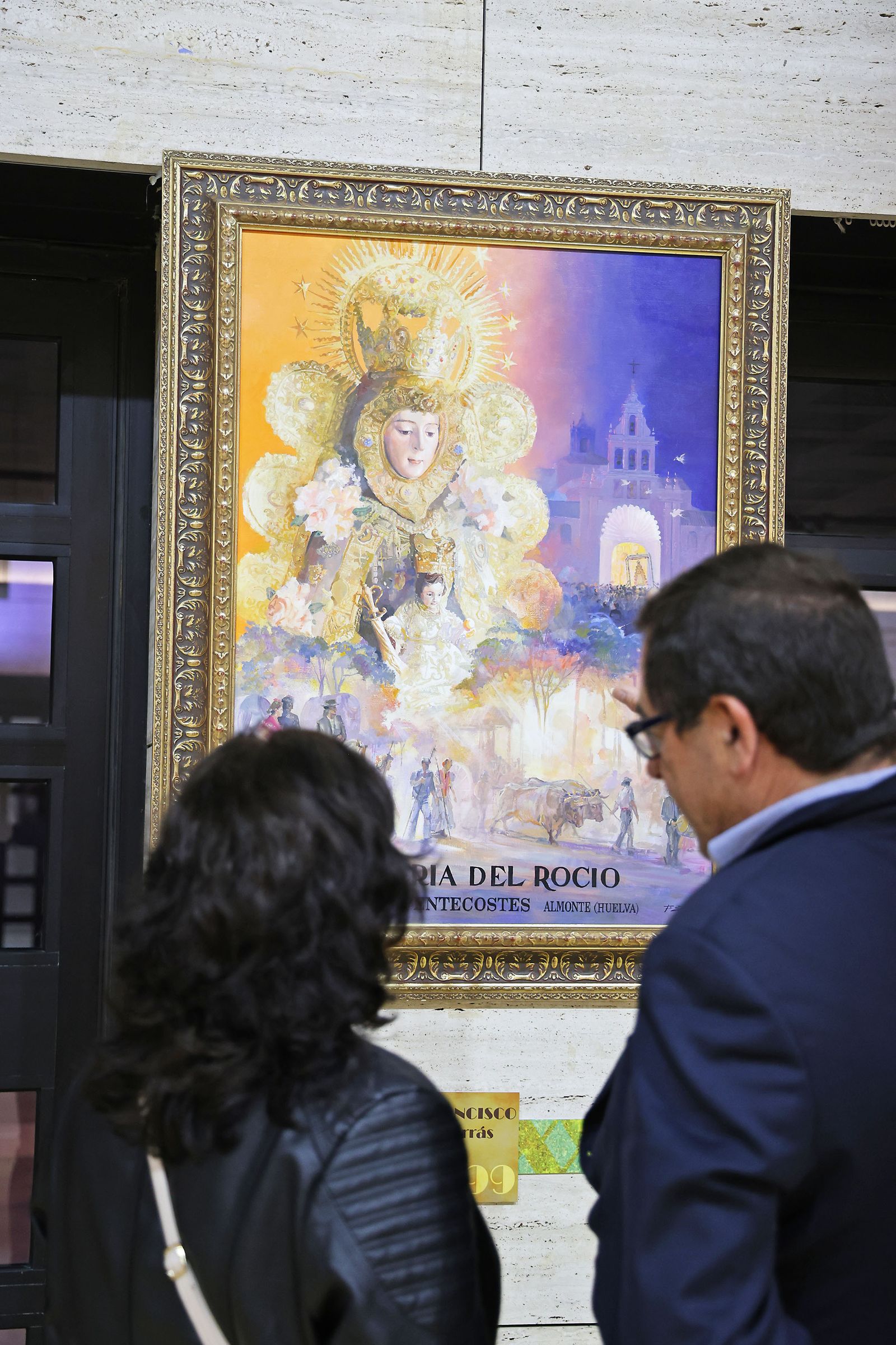 Imágenes de la inauguración de la exposición 'Sueños de Rocío. Carteles de Romería'.