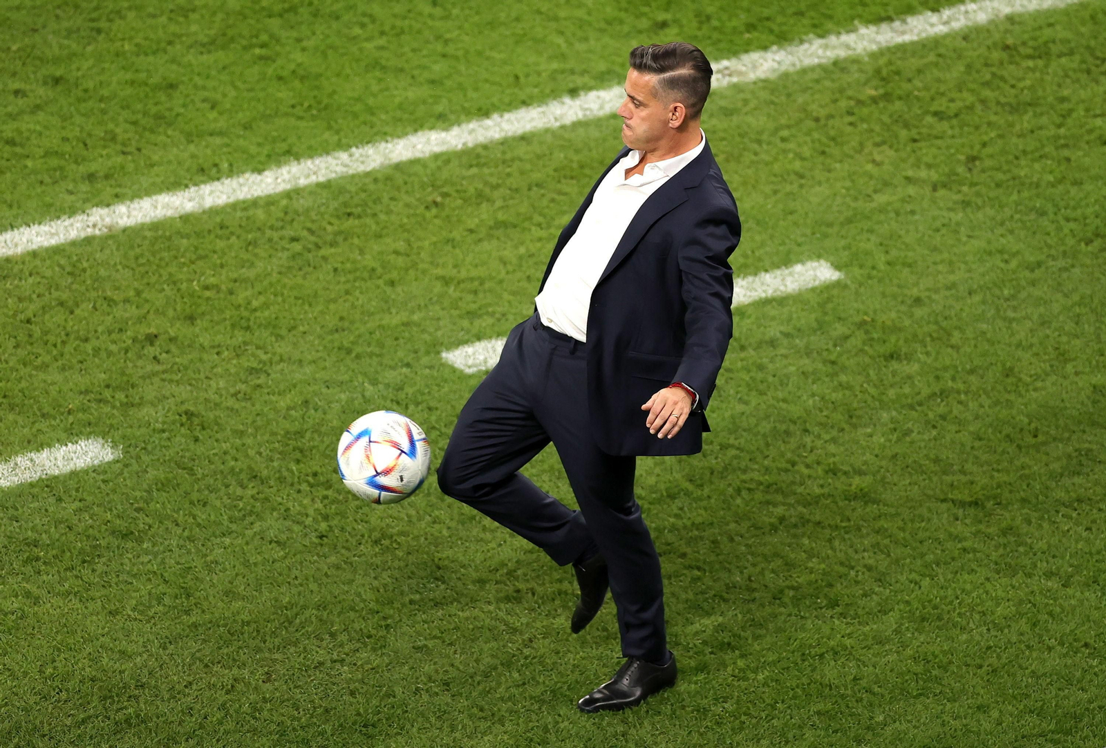 Las imágenes del Bélgica - Canadá en el Mundial de Qatar