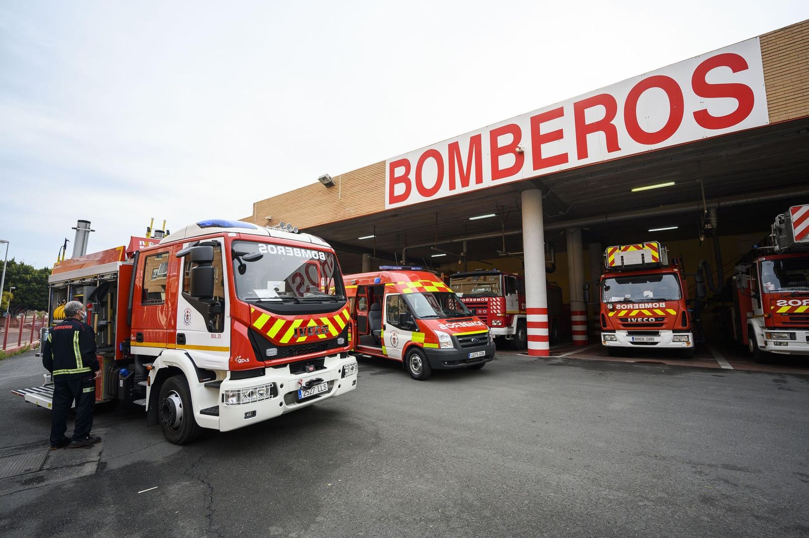 Una estación de bomberos de Almería.