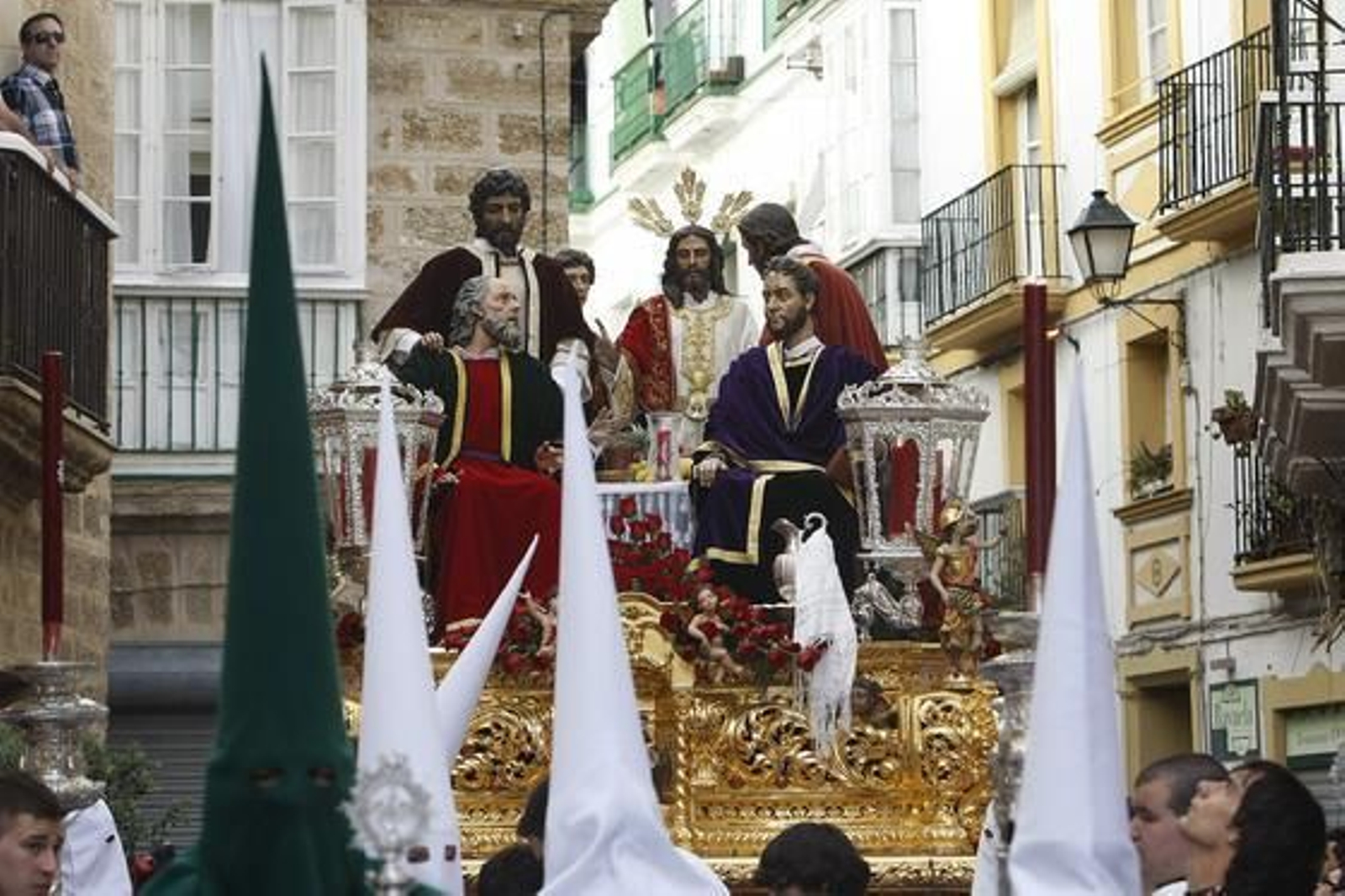 Salida de la Sagrada Cena del Convento de Santo Domingo. 

Foto: Jose Braza