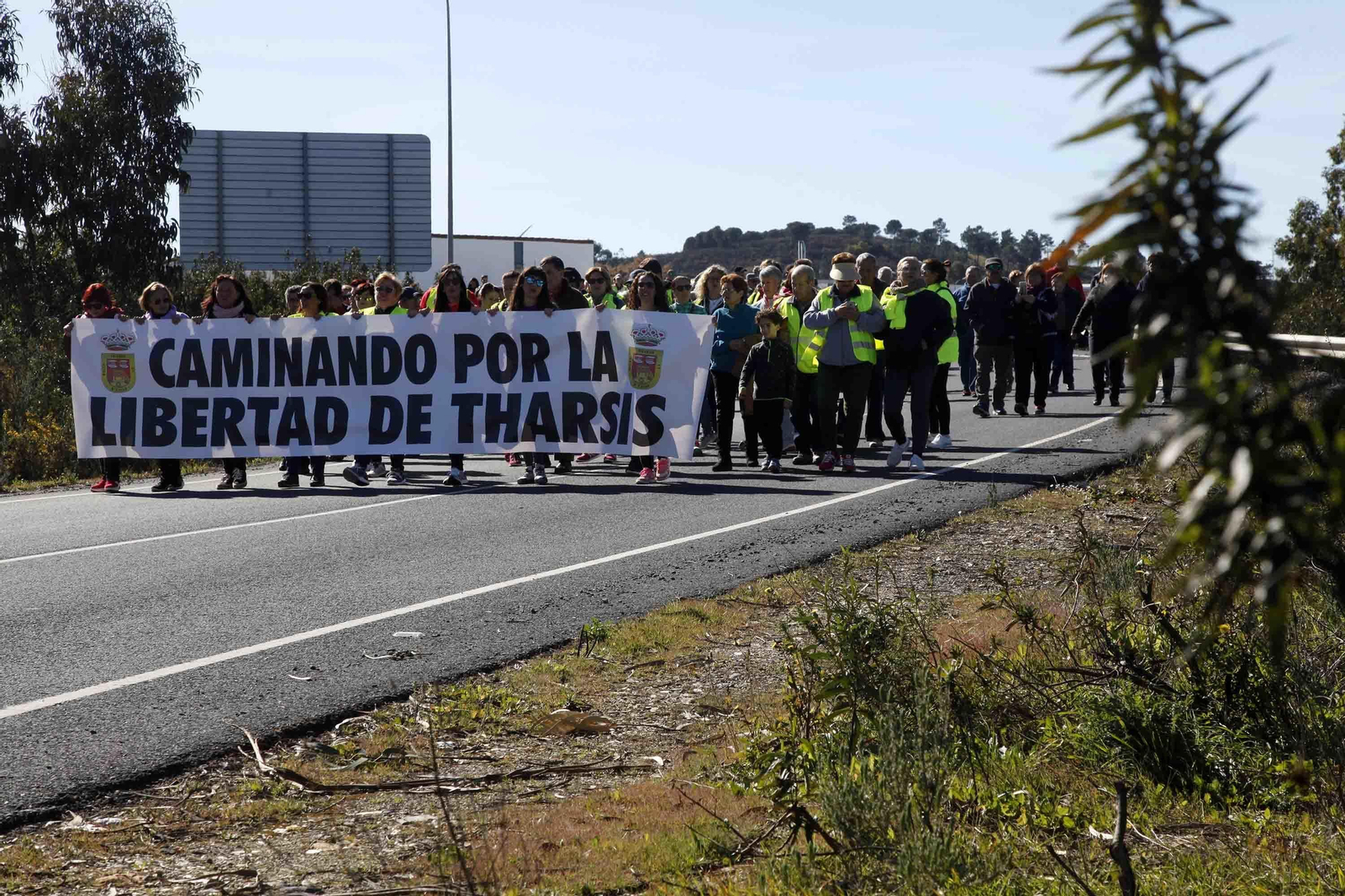 Marcha por la segregación de Tharsis hasta la sede del TSJA en Sevilla