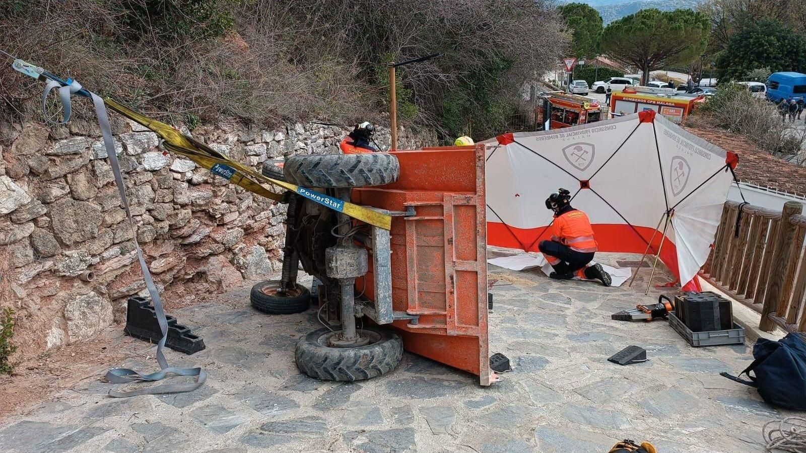 Intervención de los servicios de emergencias en un accidente laboral. Intervención de los servicios de emergencias en un accidente laboral.