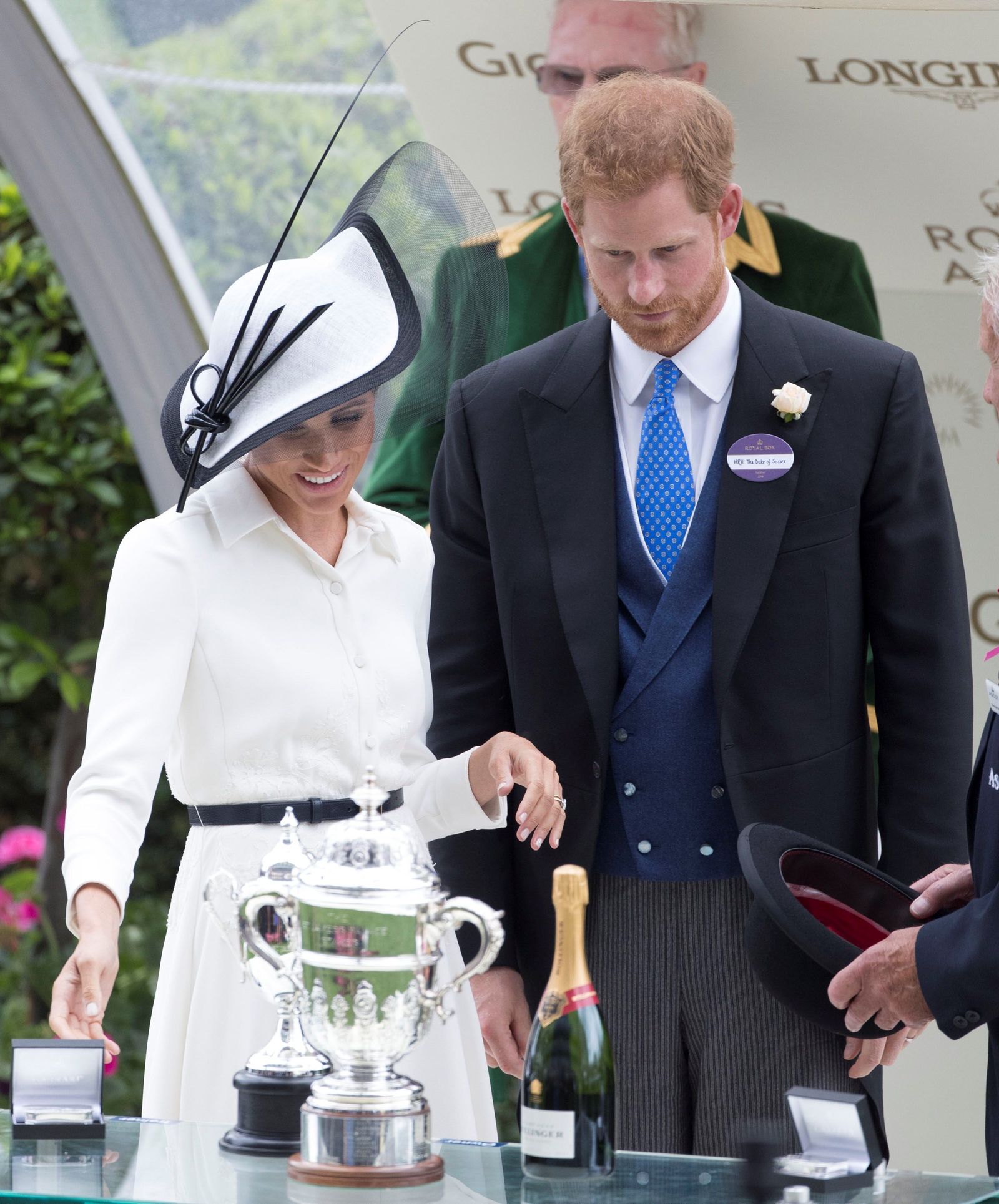 Los DUques de Sussex en la primera jornada de Royal Ascot.