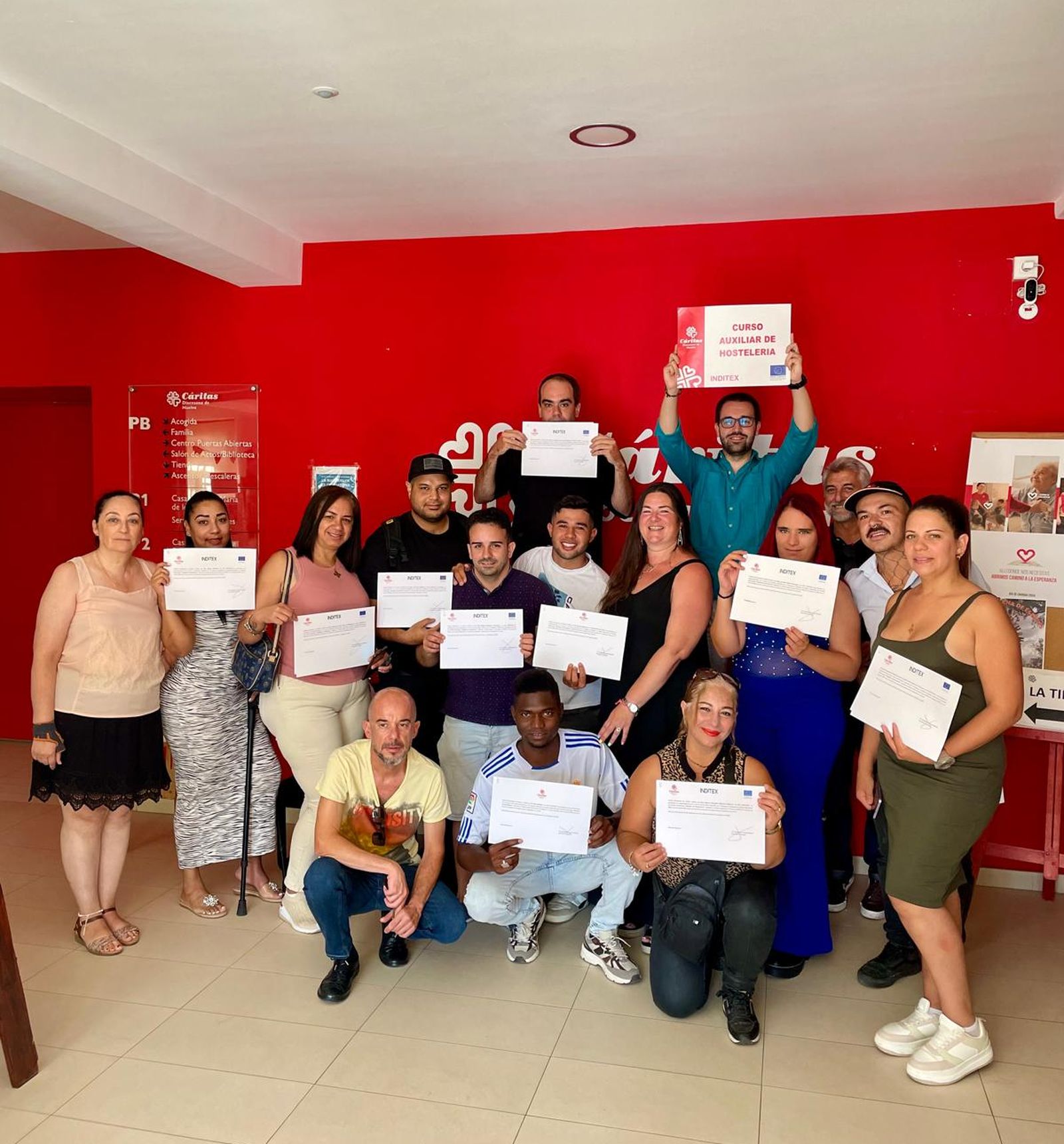 Clausura del curso de auxiliar de hostelería.