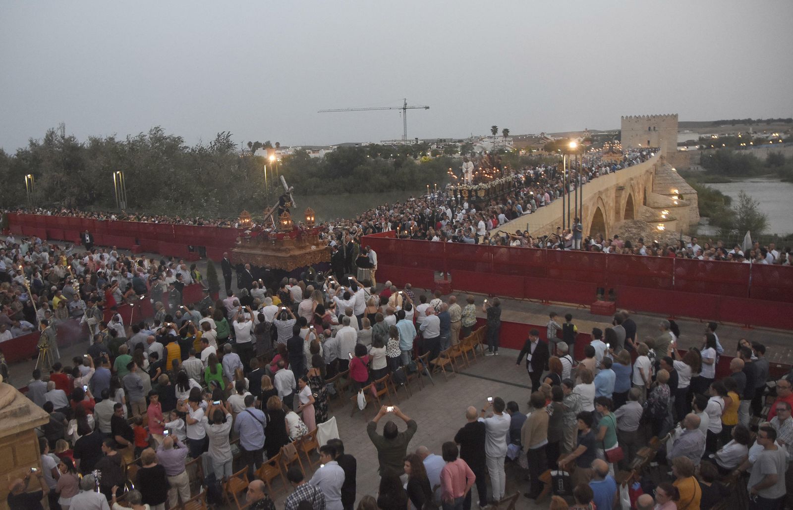Entrada en el recorrido común de la Magna del Nazareno de Palma del Río