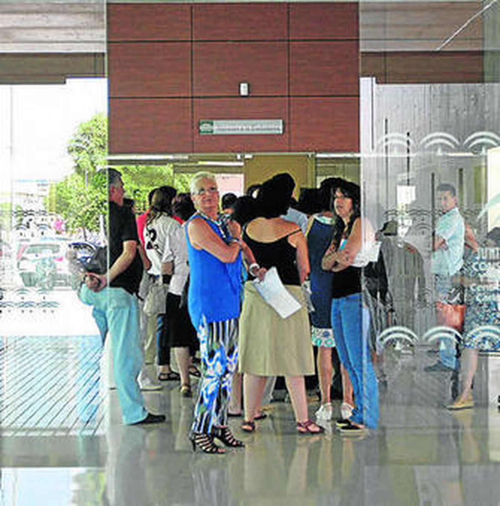 Usuarios del centro Castlos Castilla del Pino.