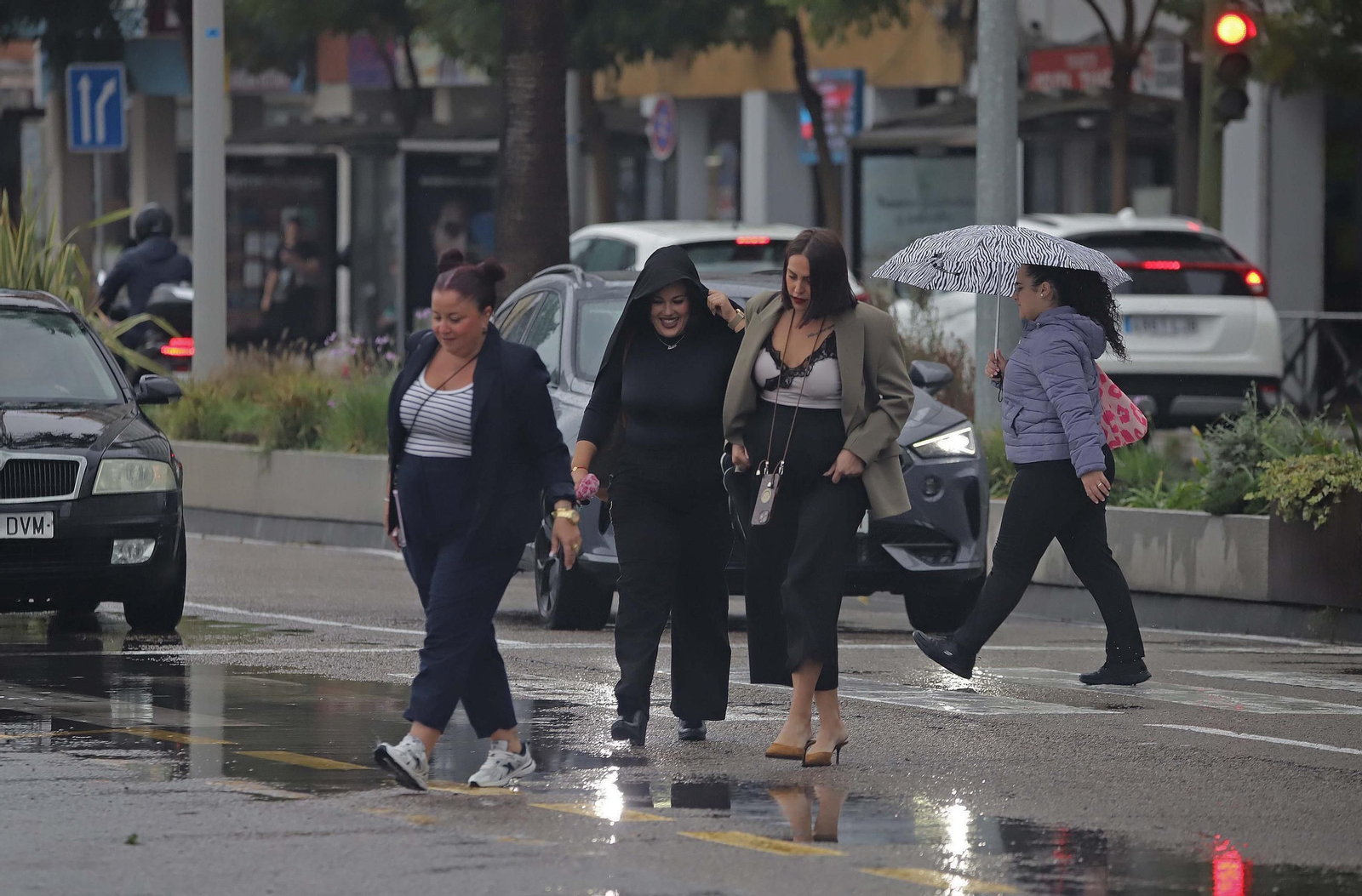 Fotos de la lluvia provocada por la borrasca atlántica en Algeciras