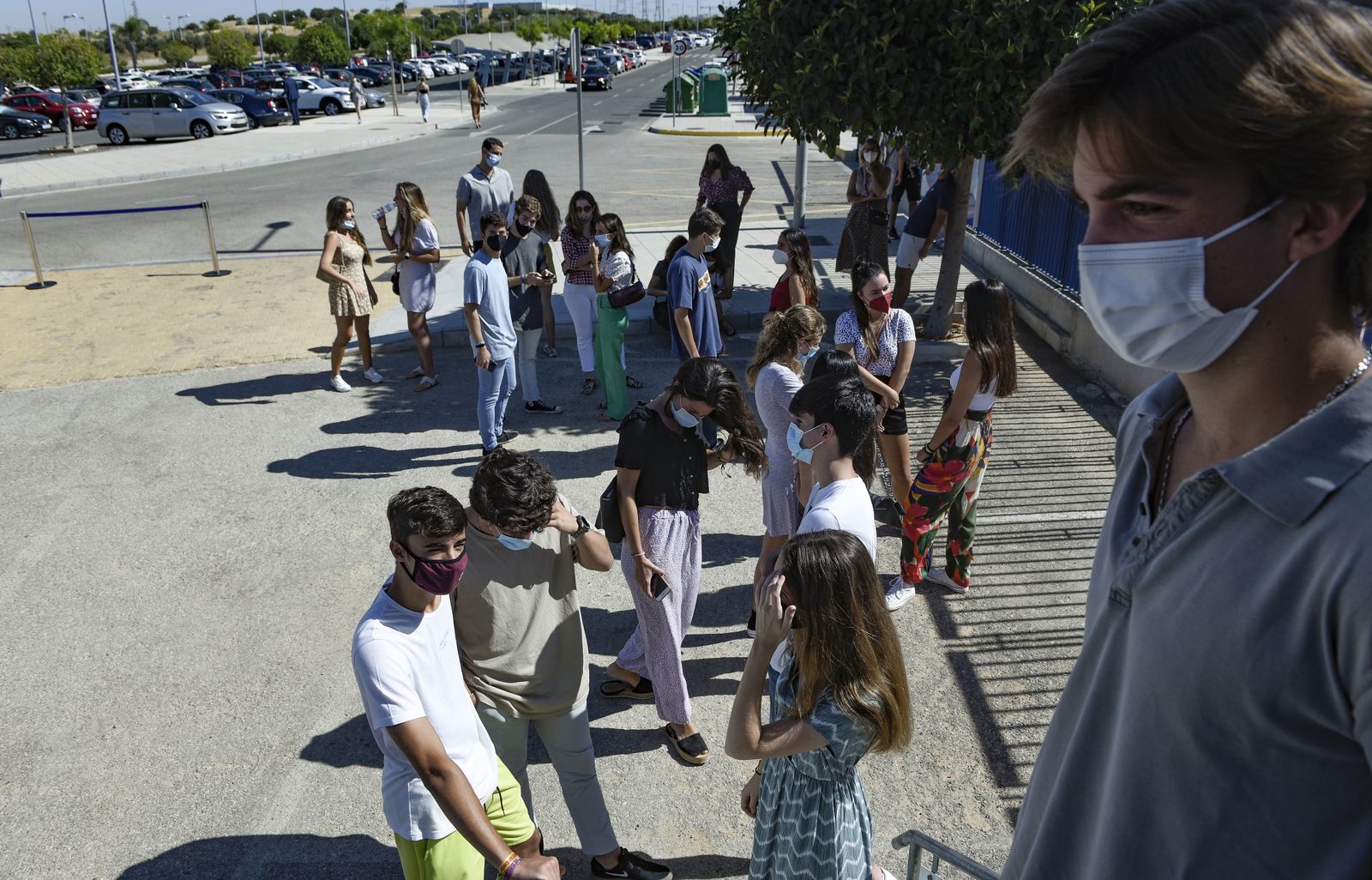 La vacunación contra el Covid a alumnos Erasmus de la Loyola, en imágenes