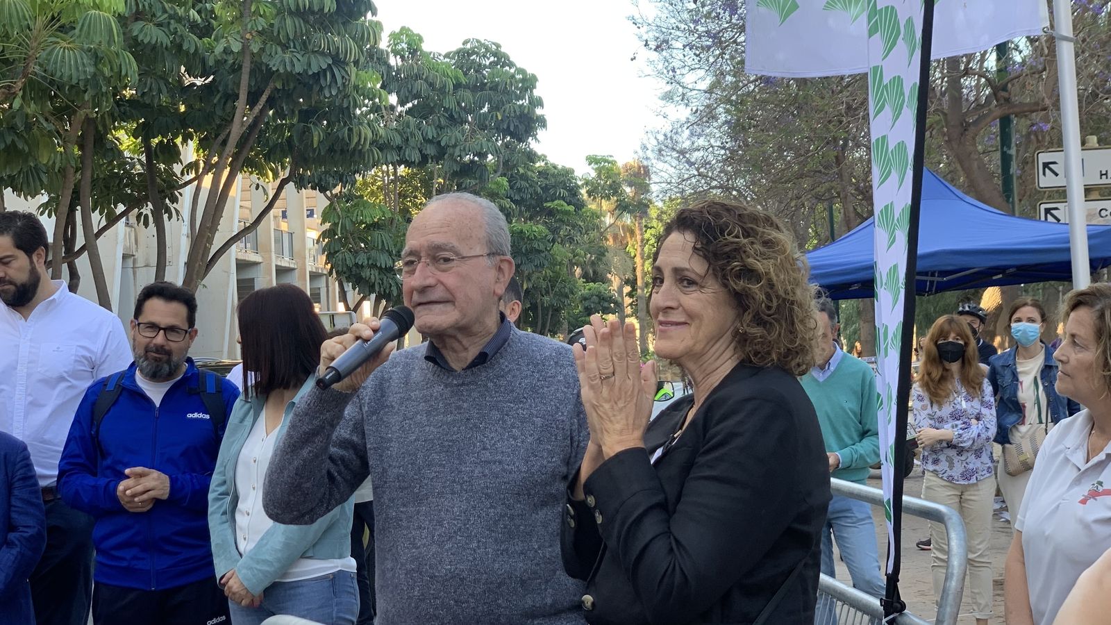 Francisco De la Torre y Elena Blanco, en la salida.