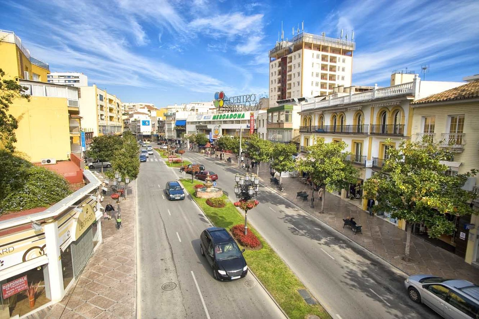 Una de las arterias principales de Torremolinos