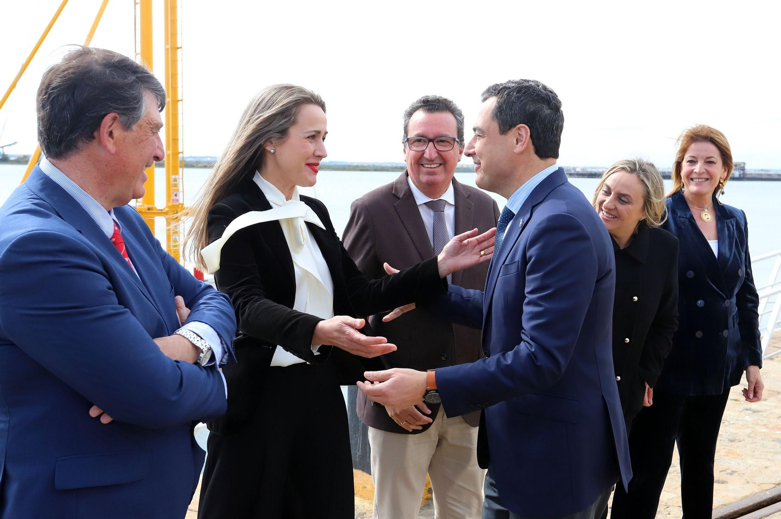 Imágenes del acto de inicio de las obras de la Marina Deportiva del Puerto de Huelva