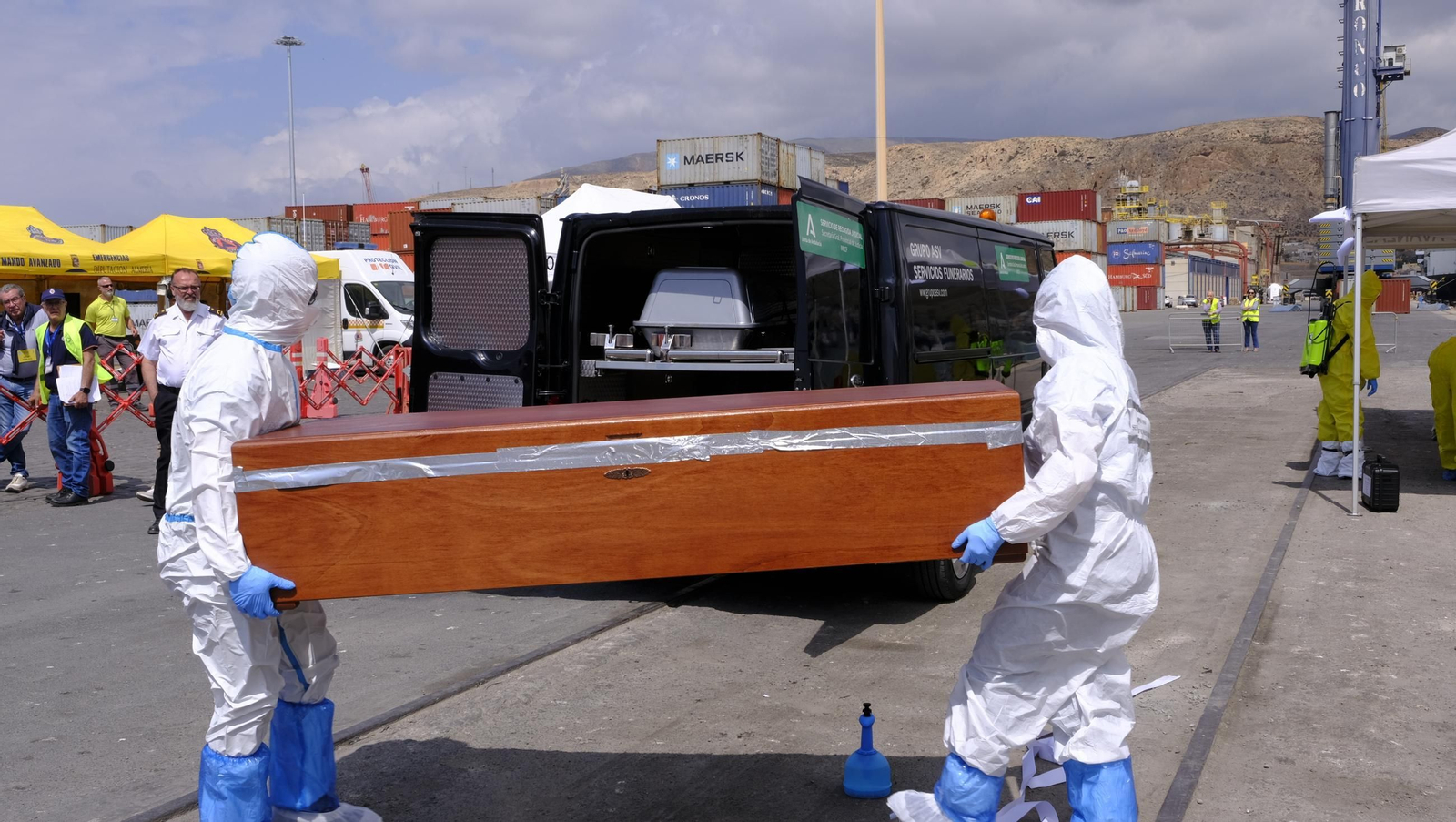 Ejercicio Marsec25 simulacro, en el Puerto de Almería, en imágenes