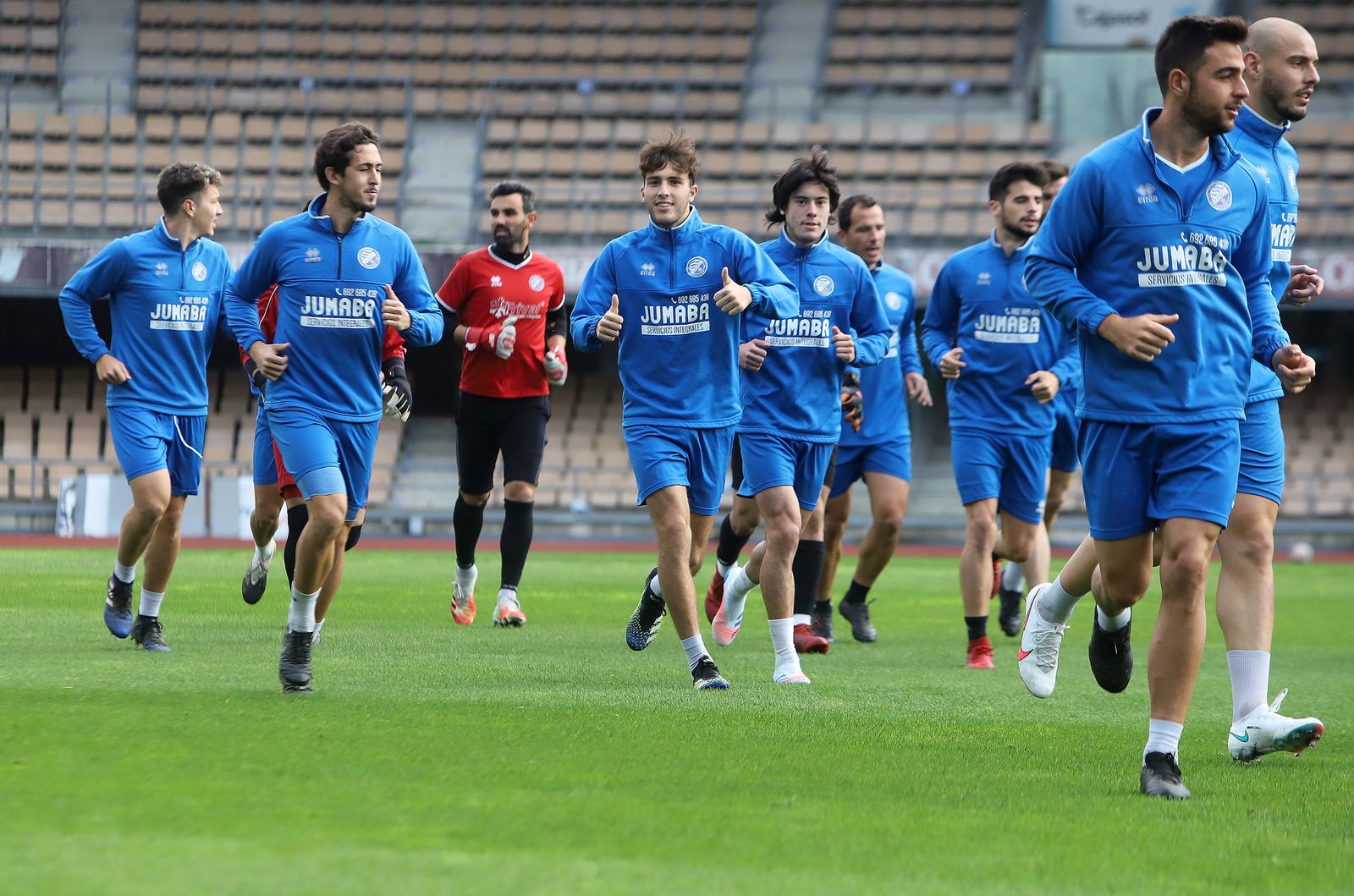 Entrenamiento del Xerez DFC en Chapín.