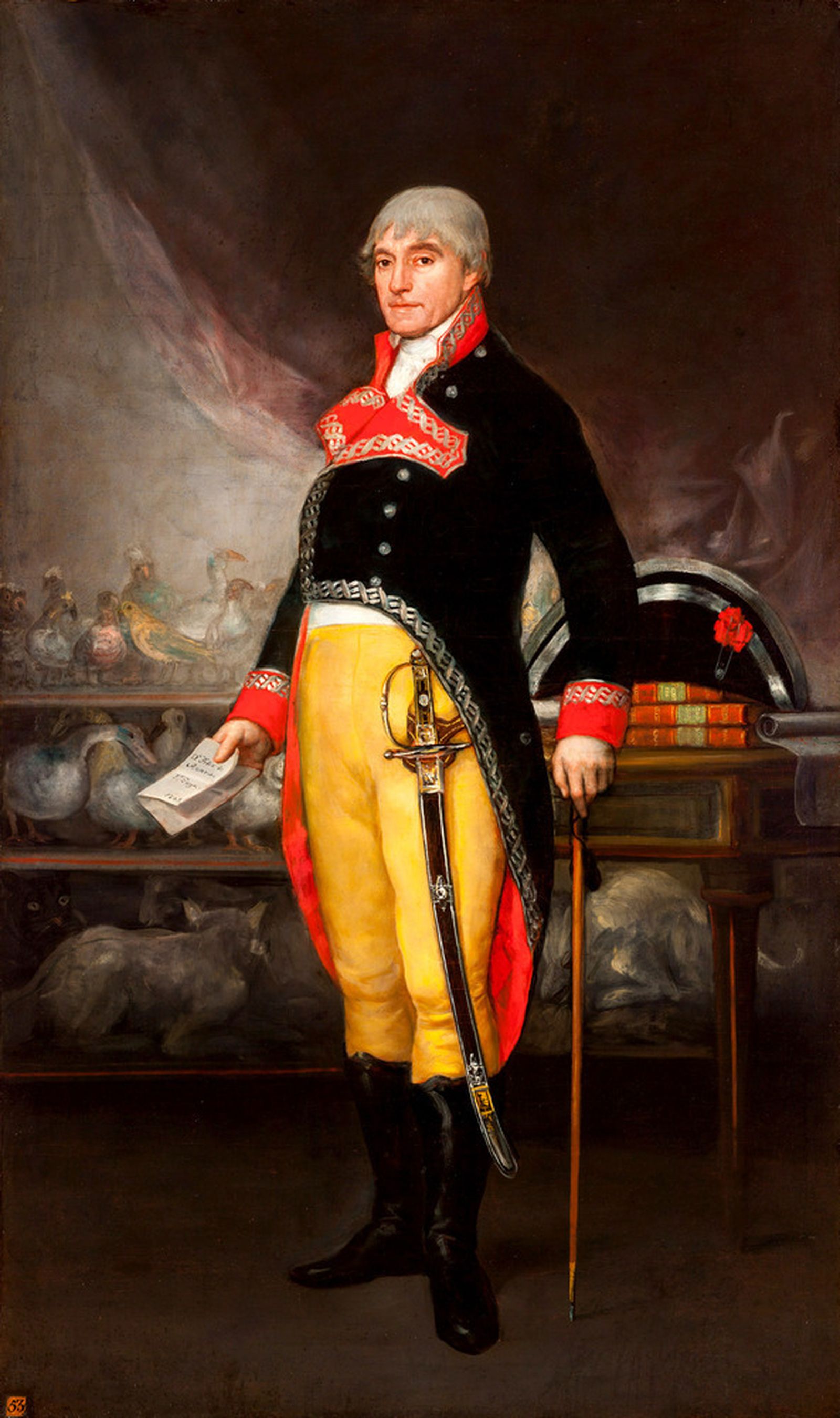 Retrato del erudito e ingeniero militar Félix de Azara por Goya. 1805. Museo Camón Aznar