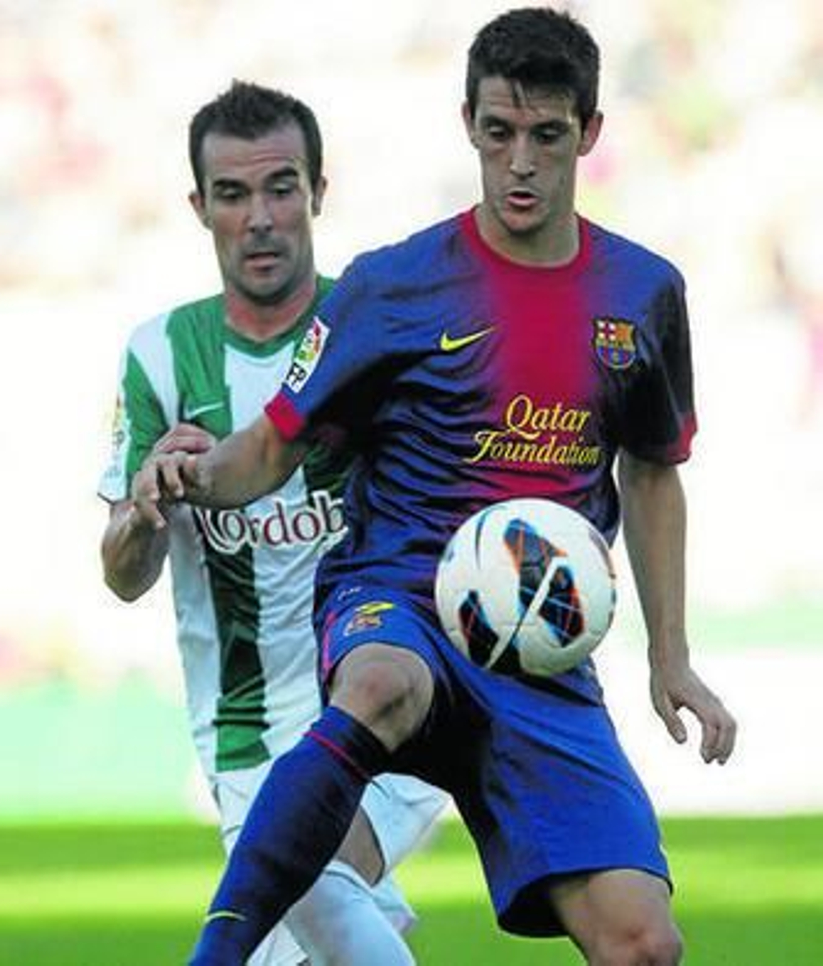 Luis Alberto, durante un partido con el Barcelona B.