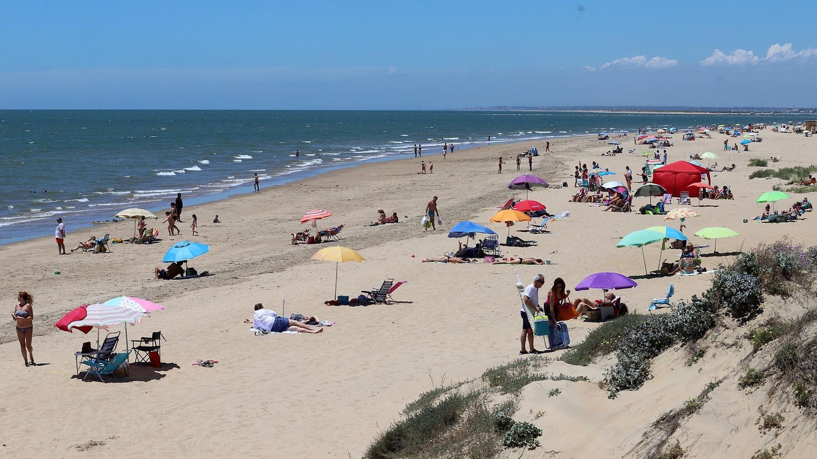 Playa de La Bota, en Punta Umbría.
