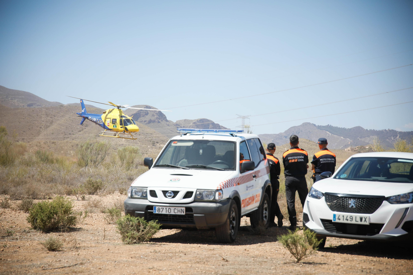 Así se ha vivido el simulacro de incendio forestal en Turre