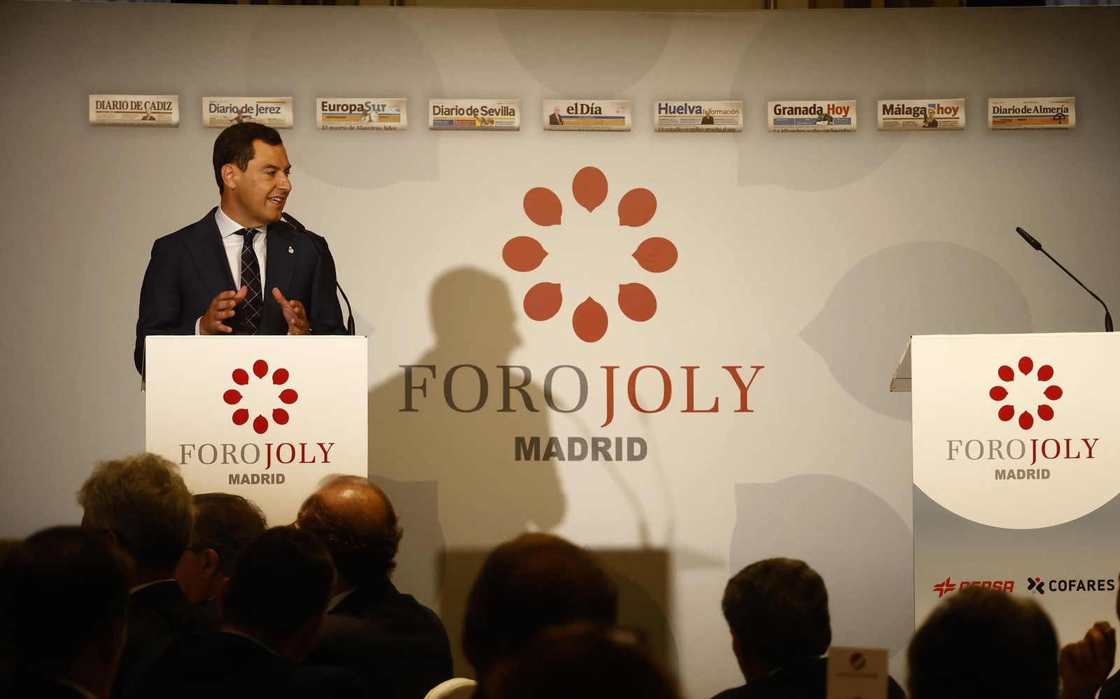 Foro Joly con Juanma Moreno en Madrid, todas las imágenes