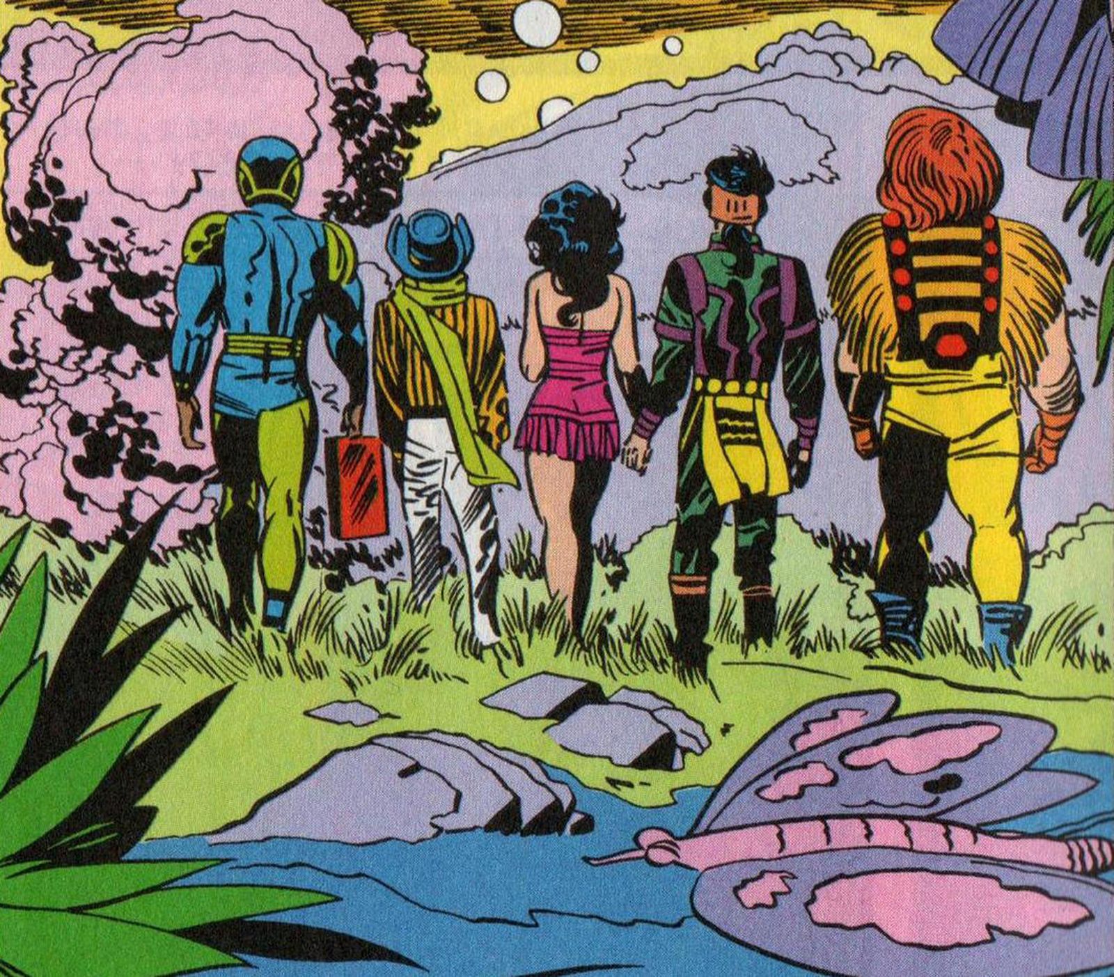 Un dibujo de la obra maestra de Kirby.