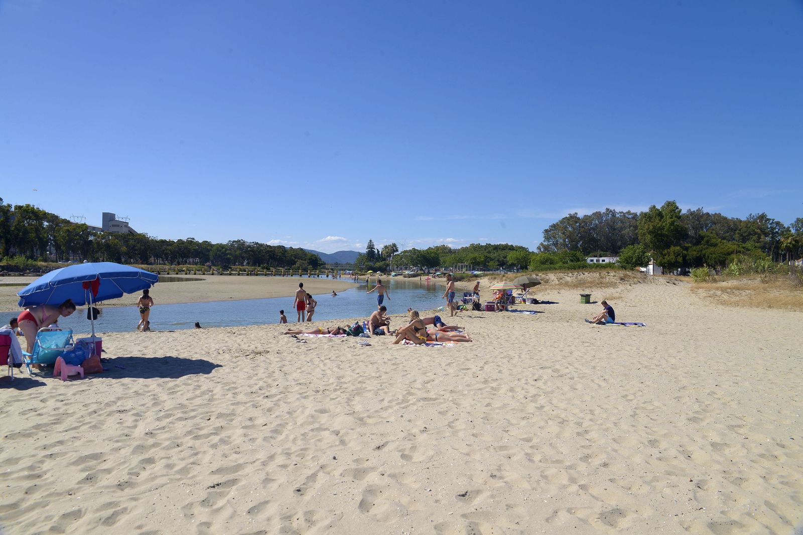 La playa de Guadarranque, en 2020.