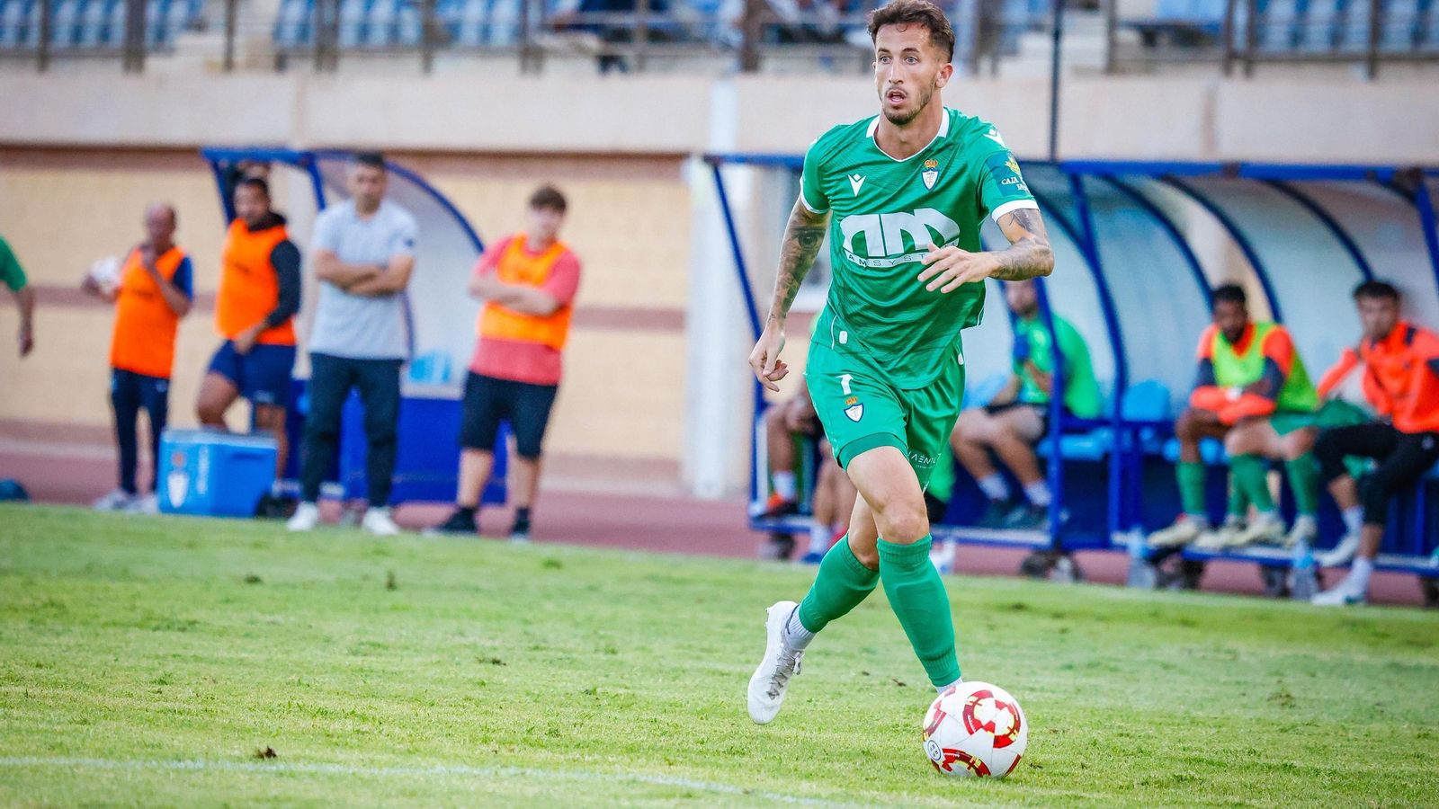 Juan Cámara salió en los últimos 20 minutos y fue objeto de un penalti no señalado.