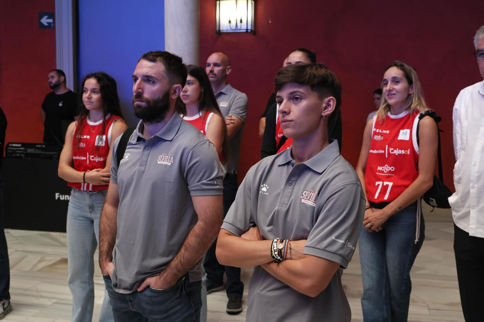 La presentación del patrocinio de los clubes deportivos en la Fundación Cajasol