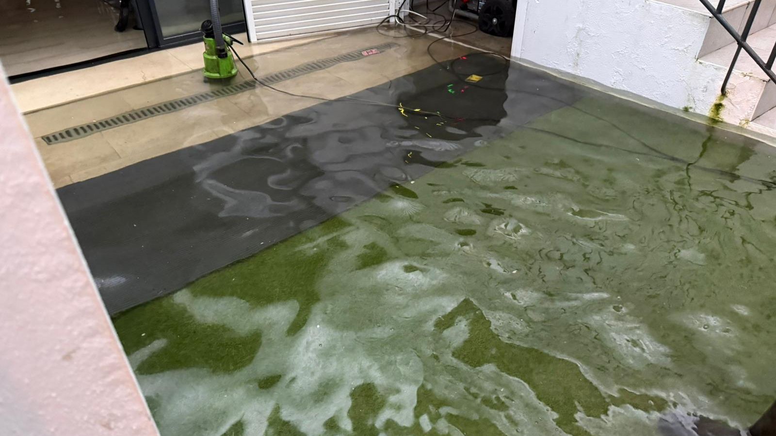 Entrada de agua en el gimnasio municipal