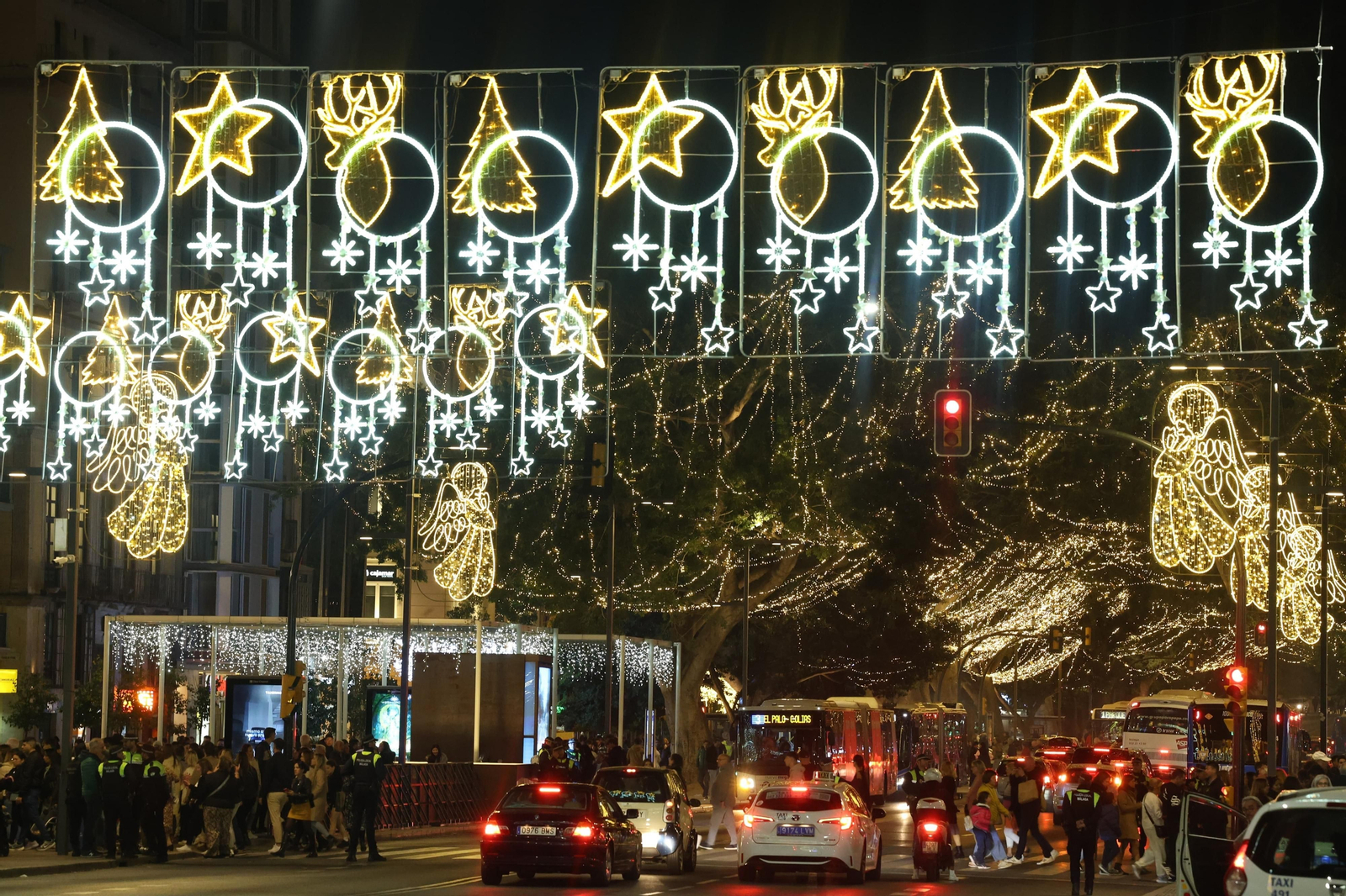 El alumbrado de Navidad en Málaga, en fotos