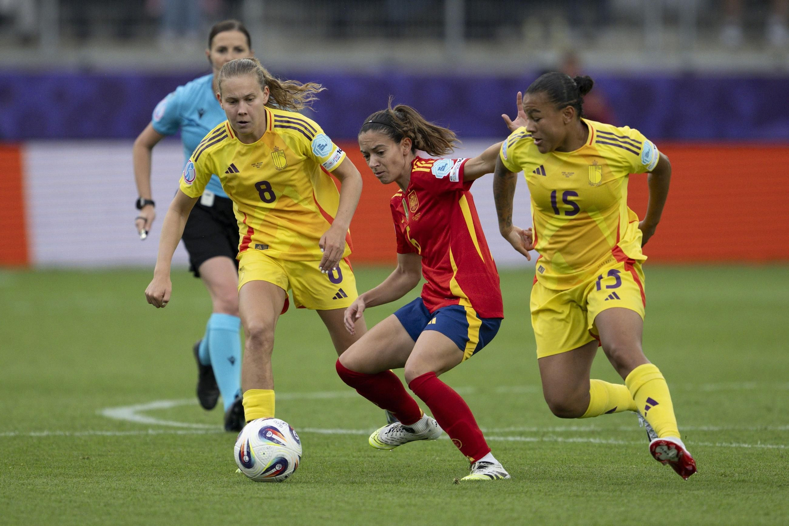 Las fotos de la goleada de España sobre Bélgica en la Eurocopa femenina