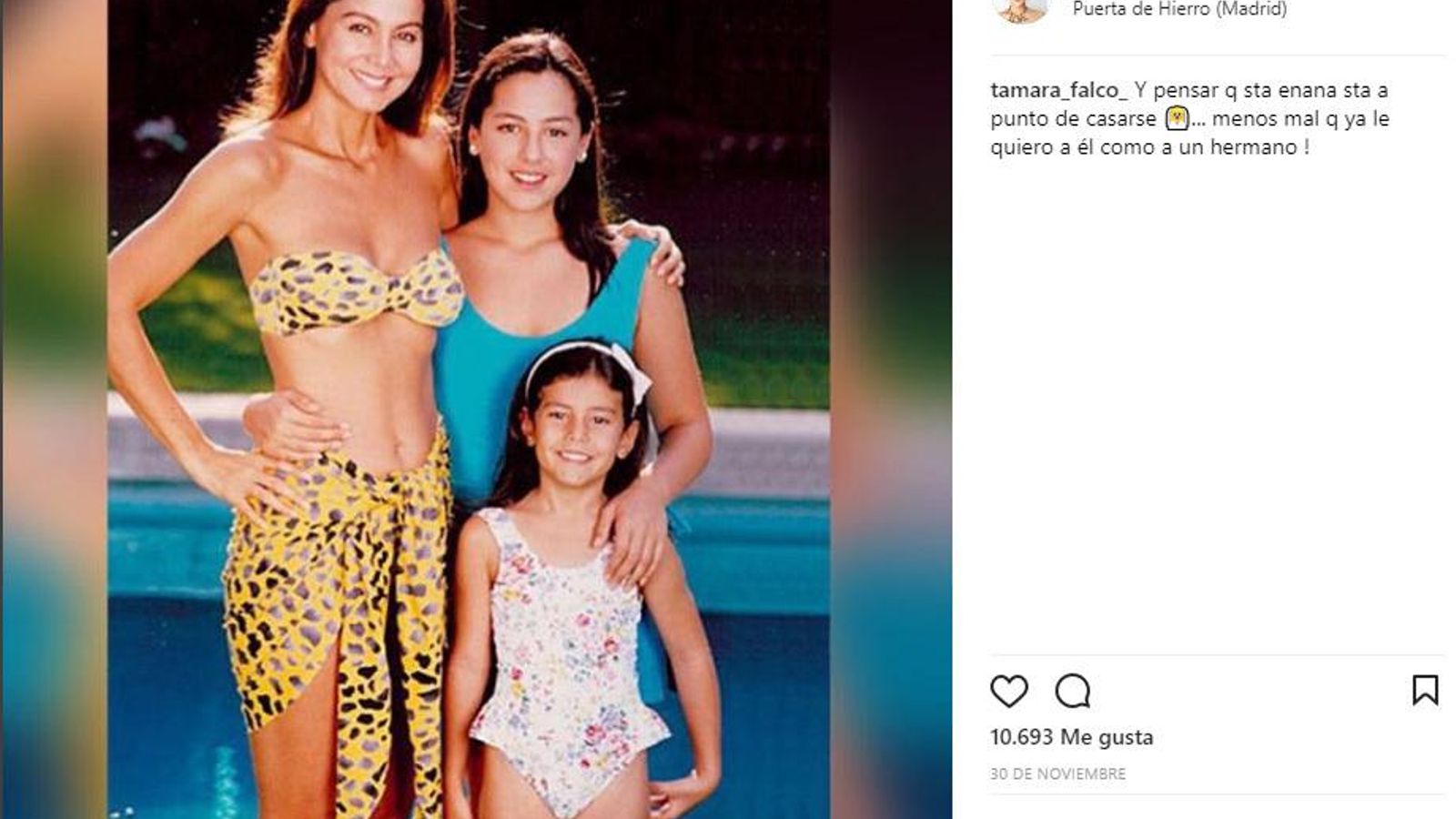 Tamara, de niña, con su madre y su hermana pequeña Ana.