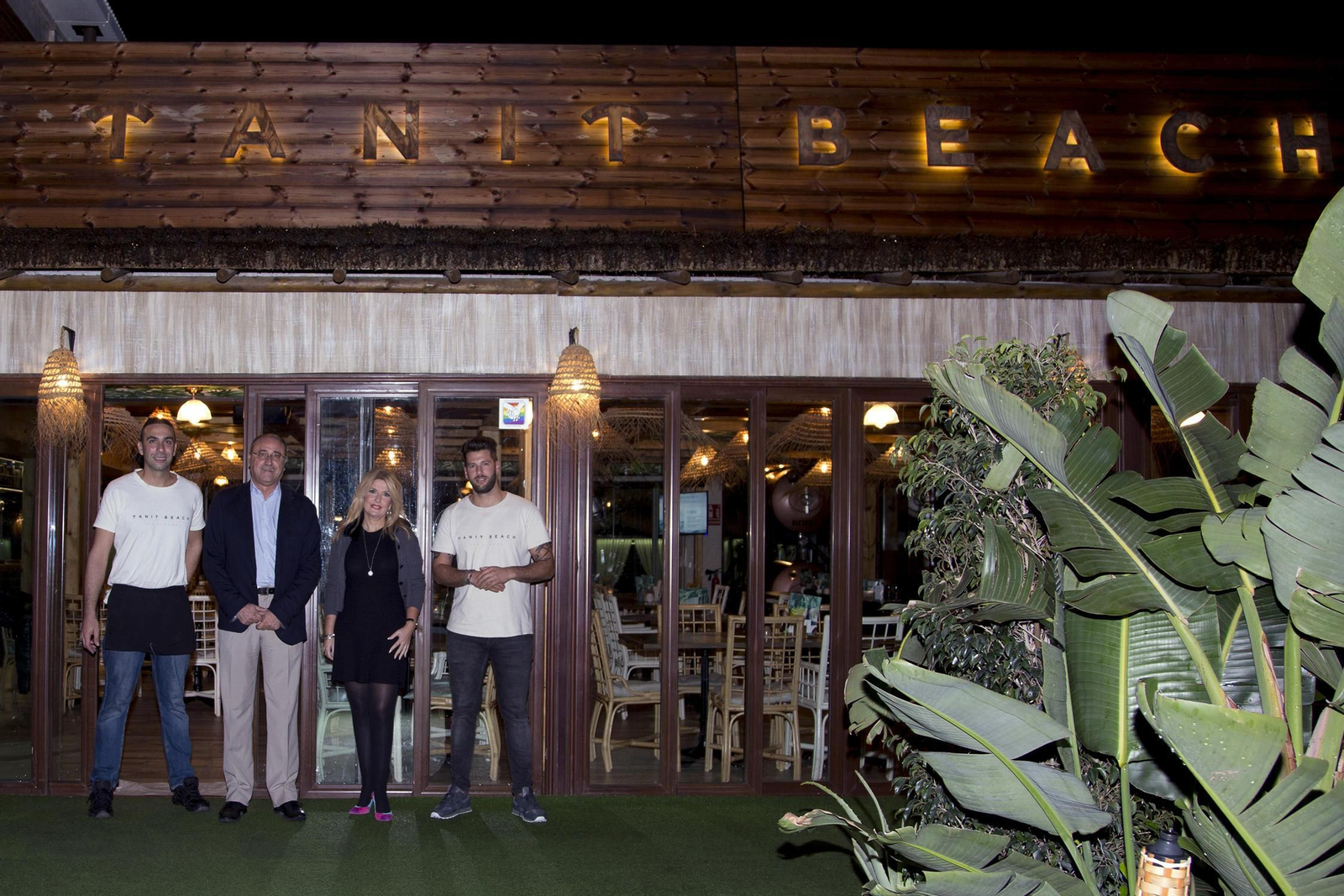Sergio Navas (1i), Juan Luis Pinto (2i), Ana María Romero, y Jesús Bermúdez.