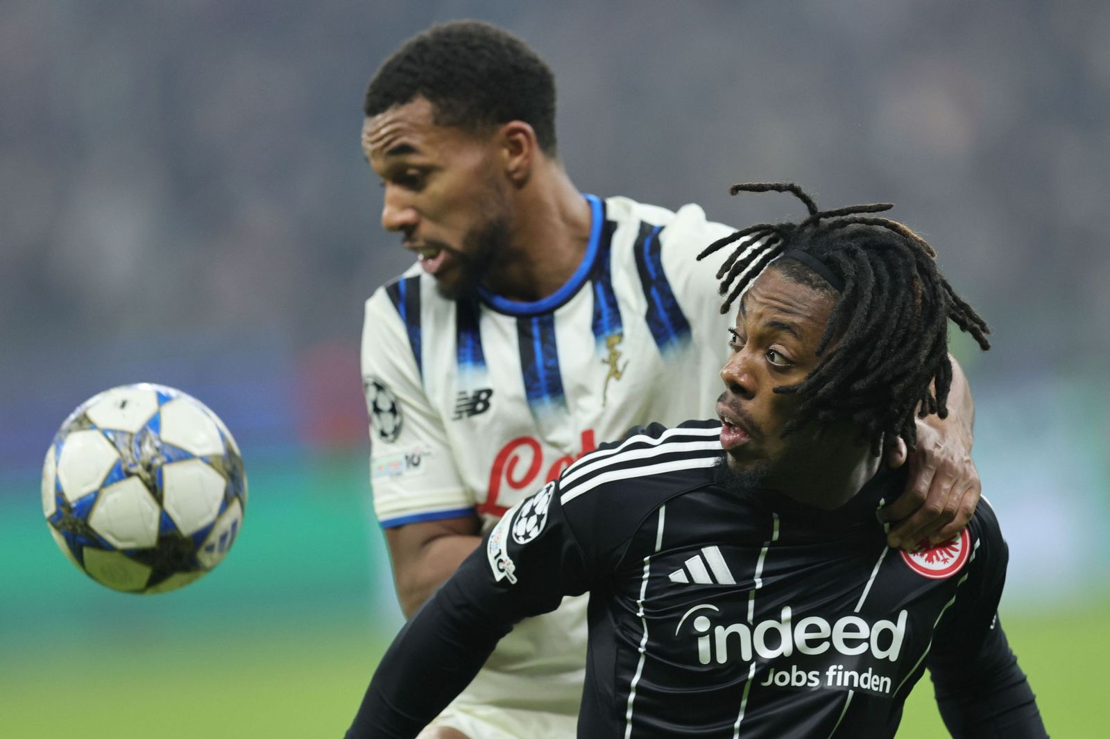 Wahi, en un partido de Champions reciente contra el Atalanta.