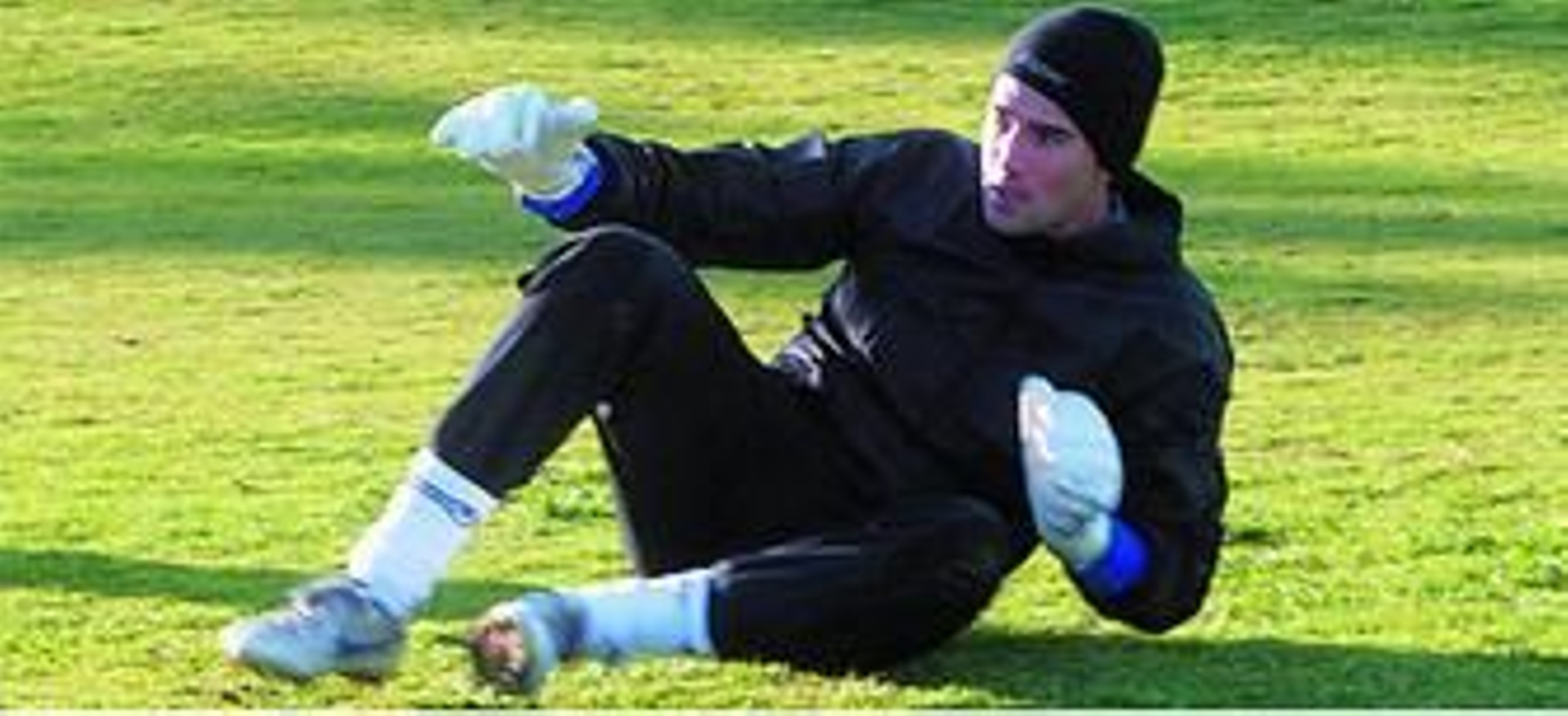 Bello Amigo, entrenando ayer con el Industrial en la Pradera.