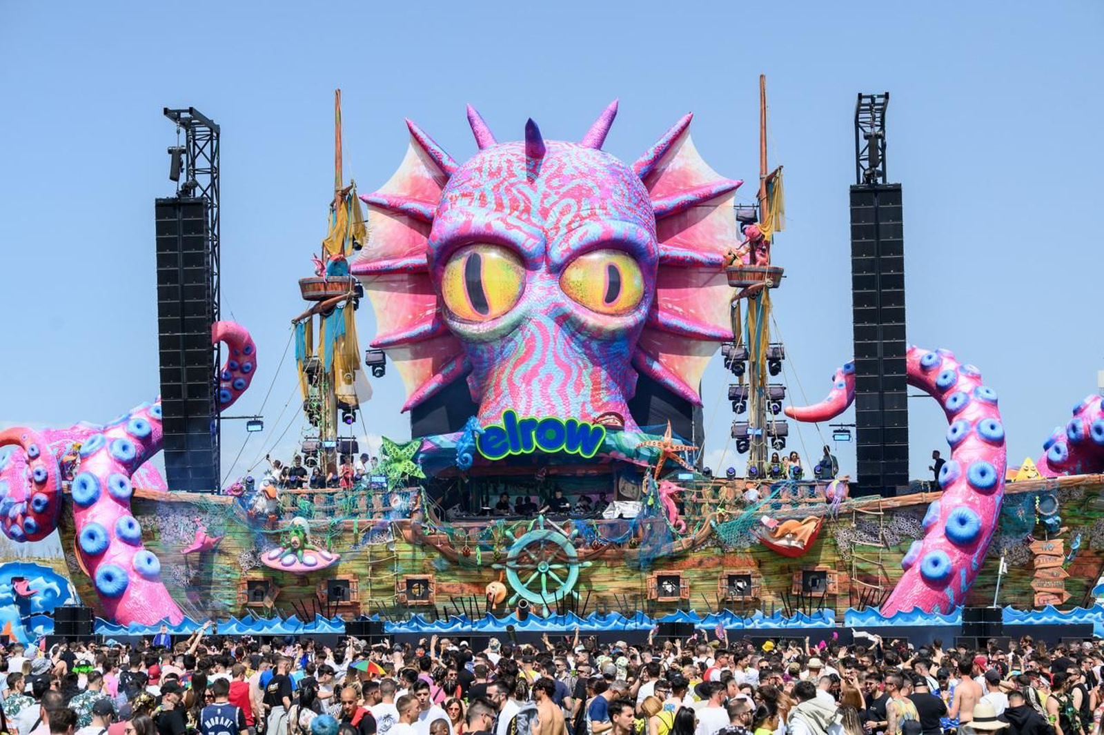 Escenario de Elrow en Madrid. Escenario de Elrow en Madrid.