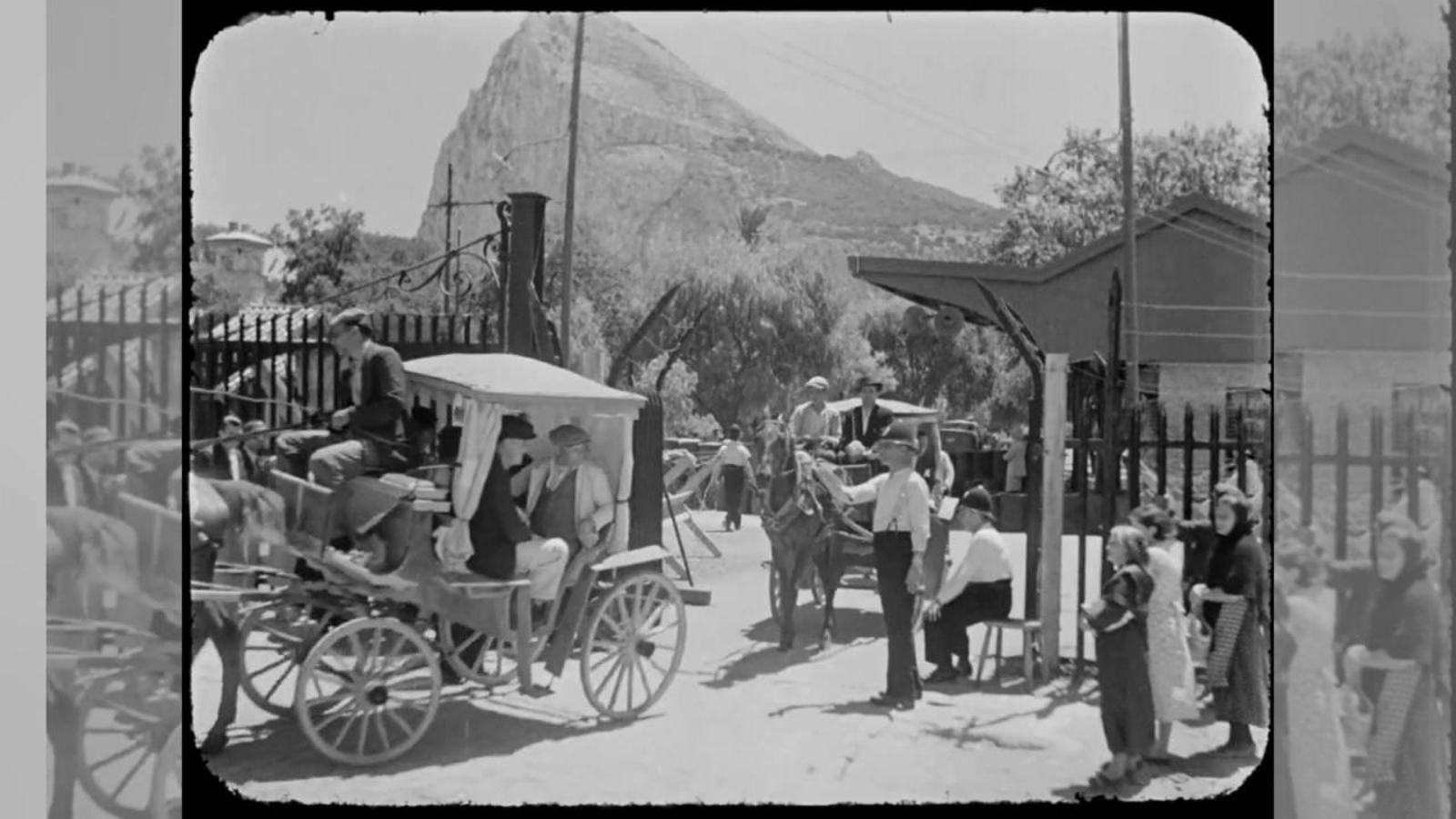 La verja de Gibraltar fortalecida. Agosto de 1936.