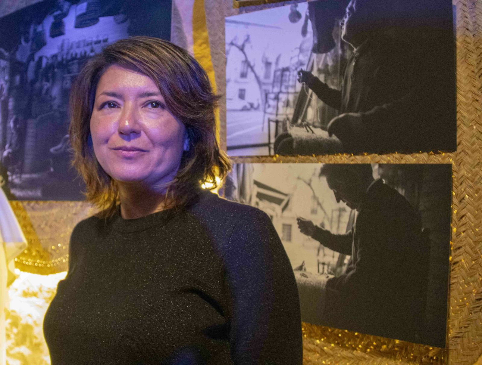 María Higuero, en un momento de la inauguración de la cita.