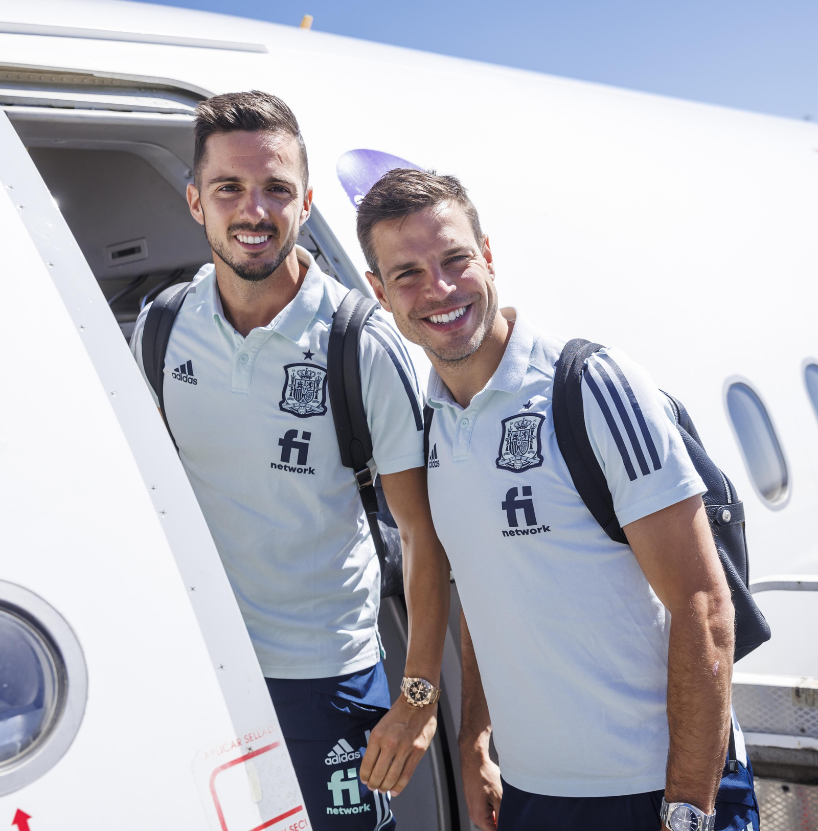 Las imágenes de la selección española en Sevilla