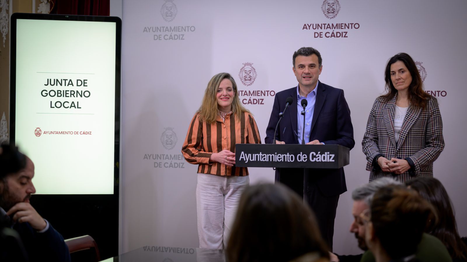 El alcalde, en su comparecencia de este viernes ante los medios de comunicación.