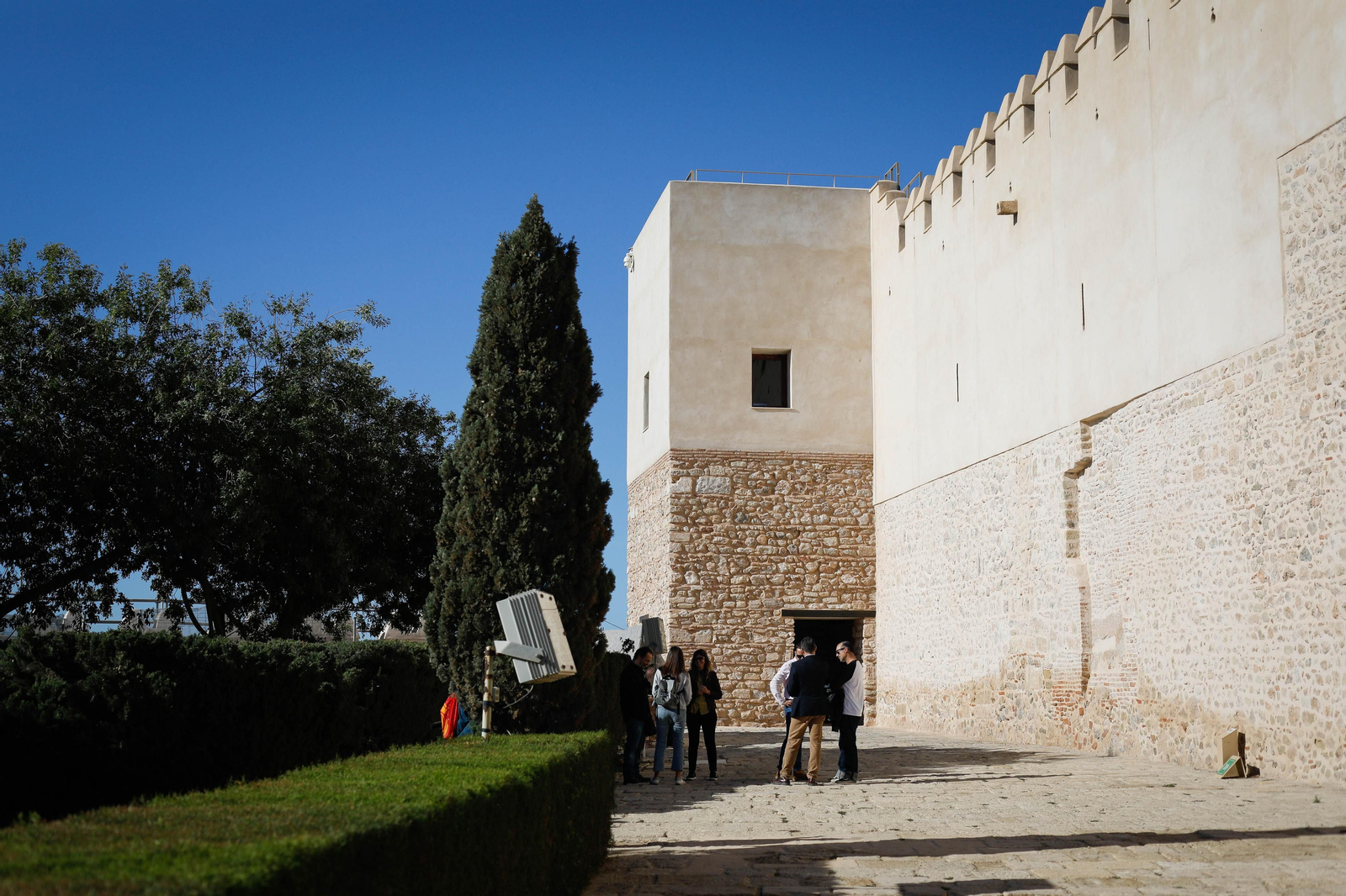 Restauración torre Sur Alcazaba