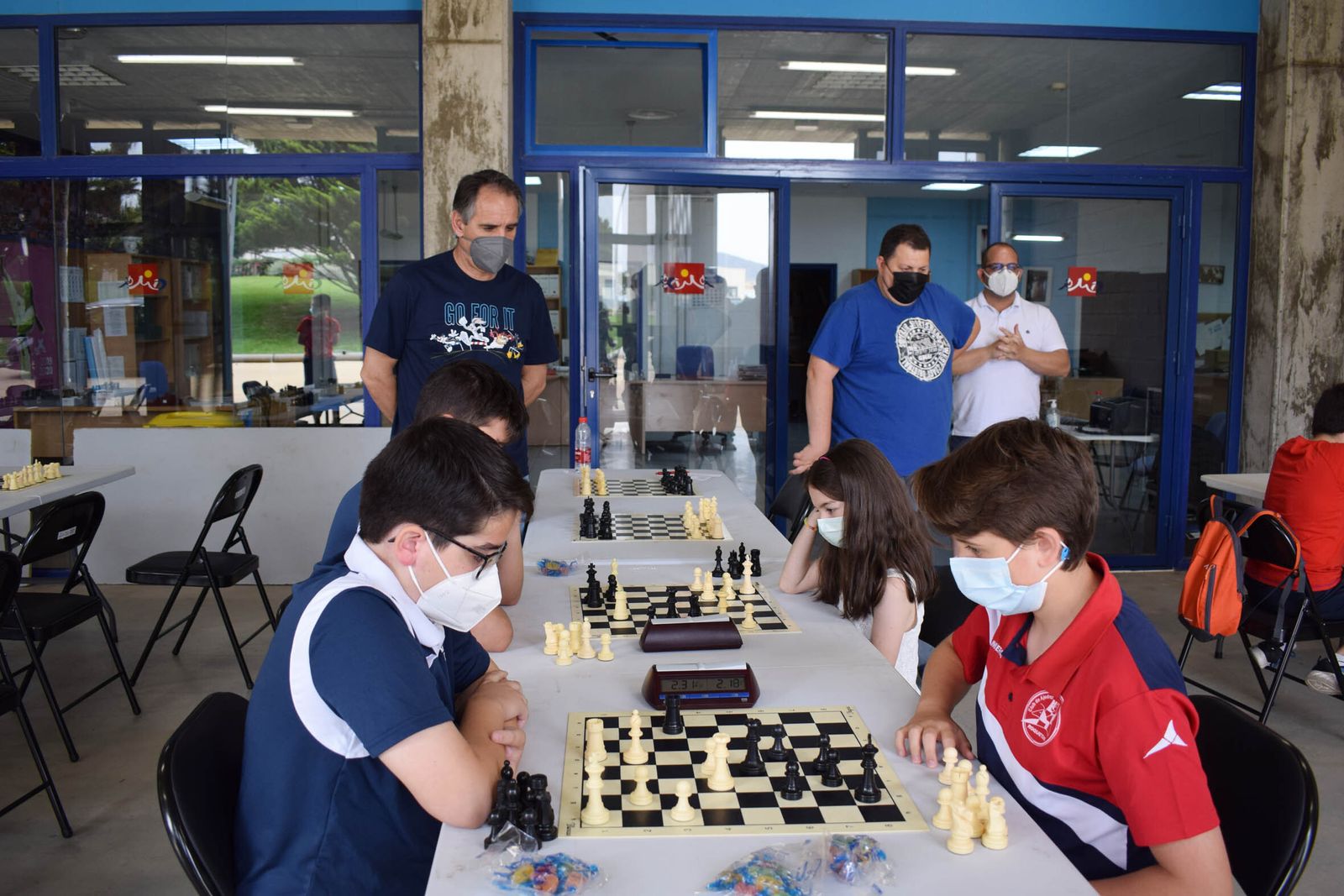 Juanjo Segura, concejal de deportes, visitó la competición