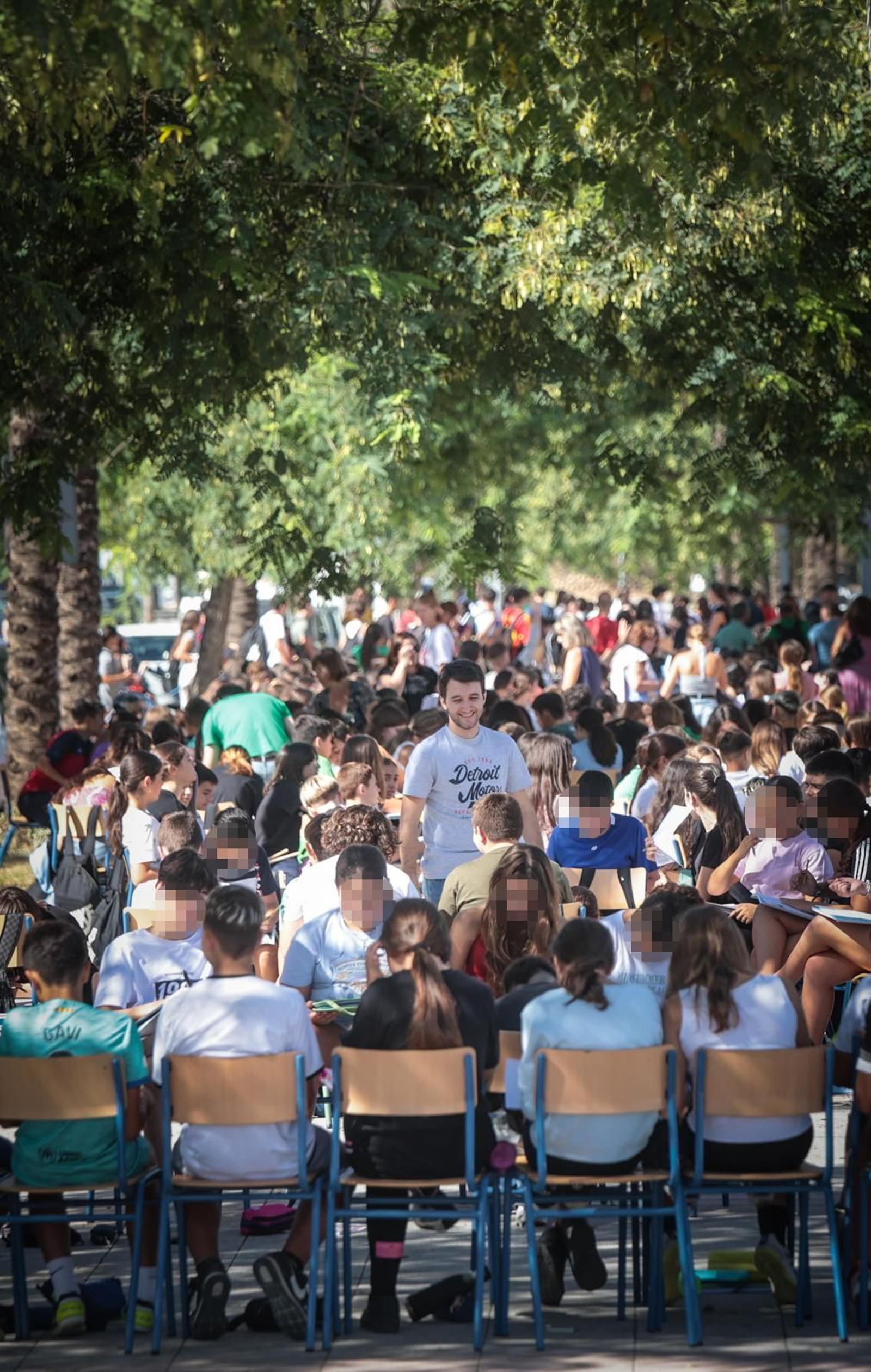 Imágenes de las clases en la calle del I.E.S. Lola Flores