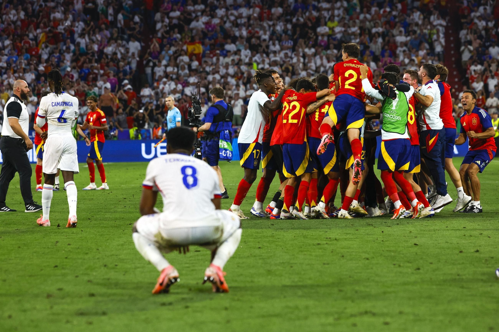 Las mejores imágenes del España - Francia