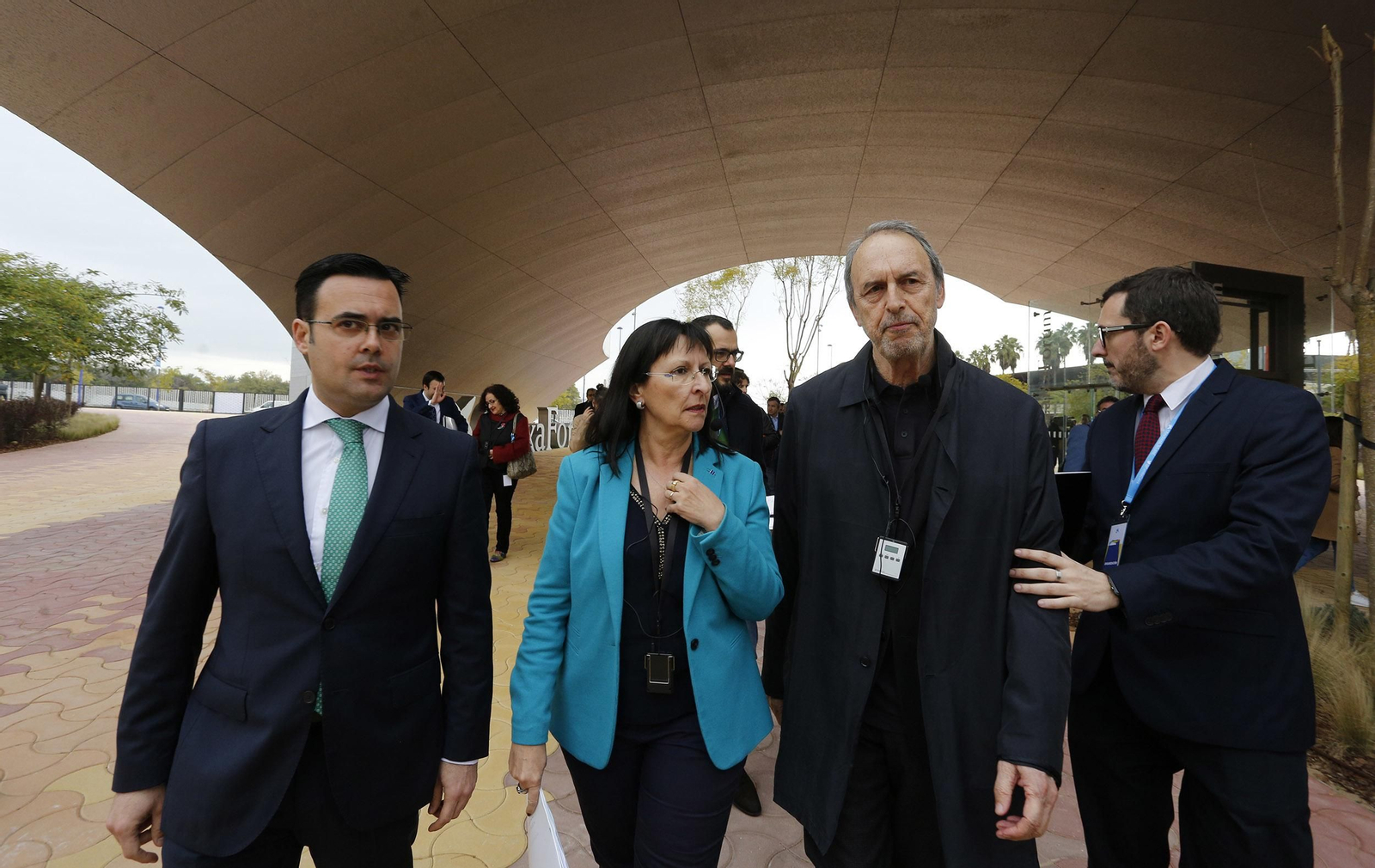 La inauguración del Caixafórum Sevilla