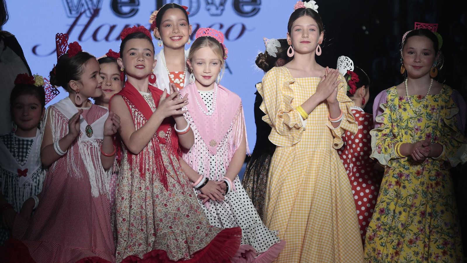 Diseños de Engalana vistos en el desfile infantil de We Love Flamenco.